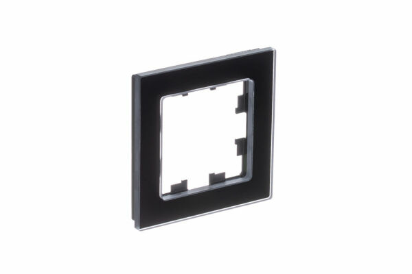 Изображение товара Рамка 1 пост, Натуральное стекло чёрный,ATN361001 Atlas Design Nature Schneider electric