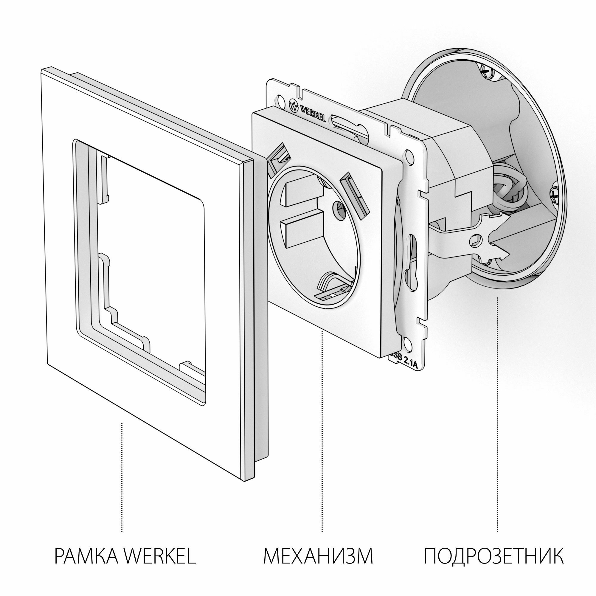 Изображение товара Рамка 5 постов, универсальная, пластик, Белый, ATN000105 Atlas Design Nature Schneider electric