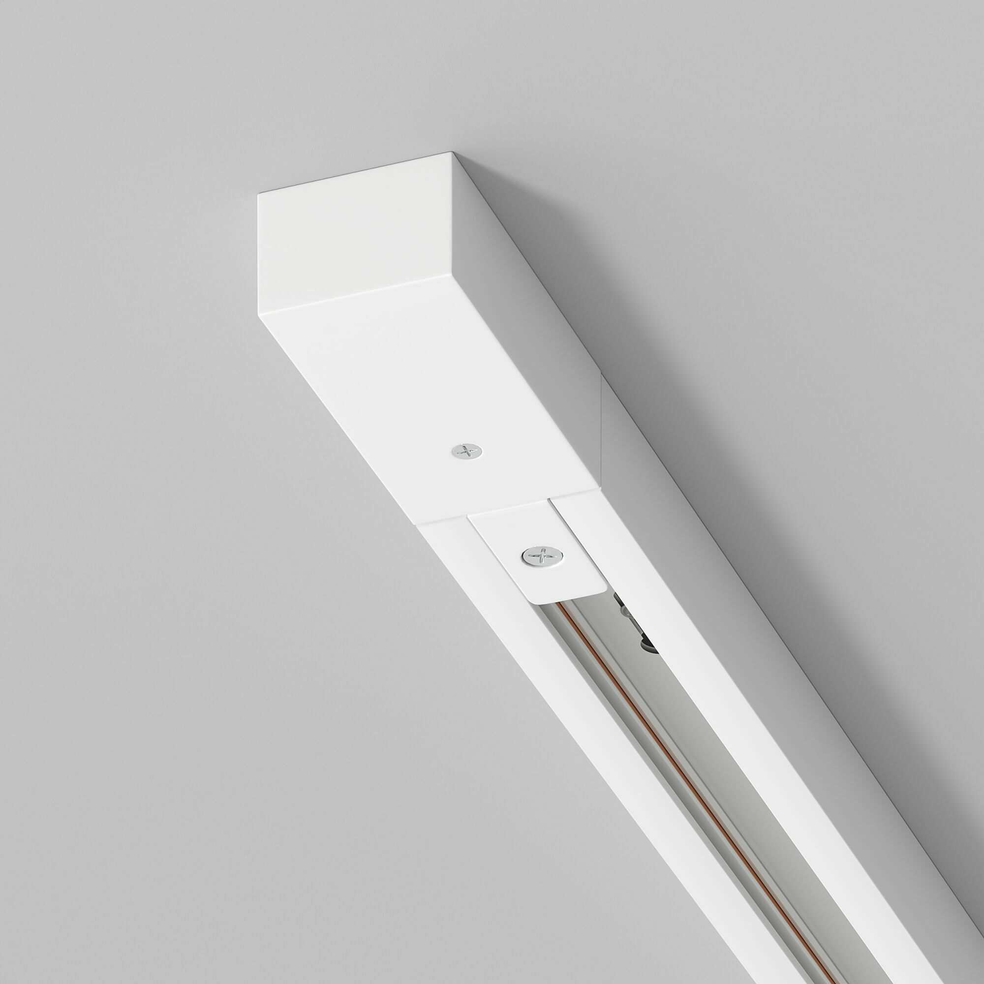 Изображение товара Шинопровод  1м в комплекте ввод питания и заглушка белый 85079/00 Basic System Elektrostandard