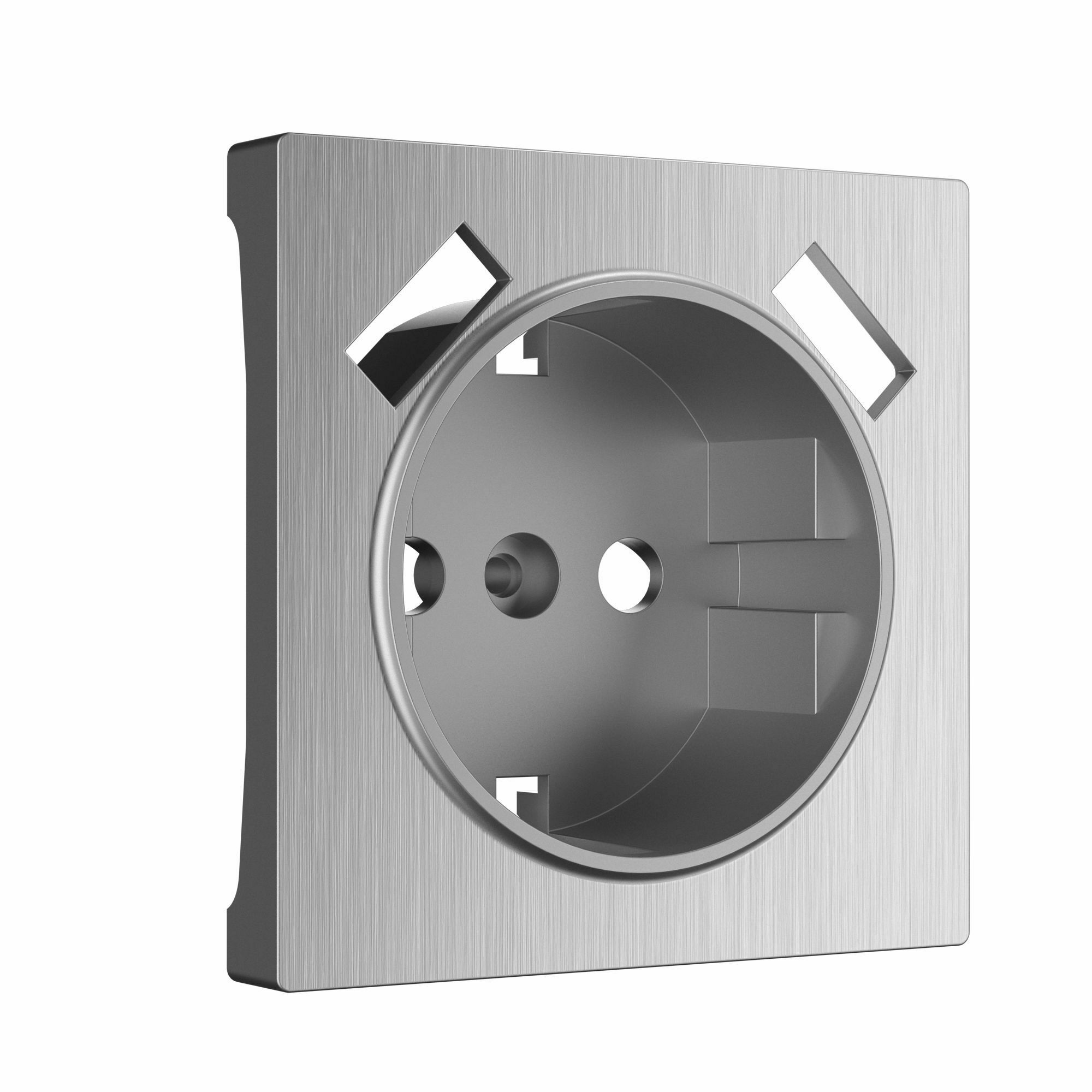 Изображение товара Накладка  для розетки USB (cеребряный рифленый) W1179509 Werkel