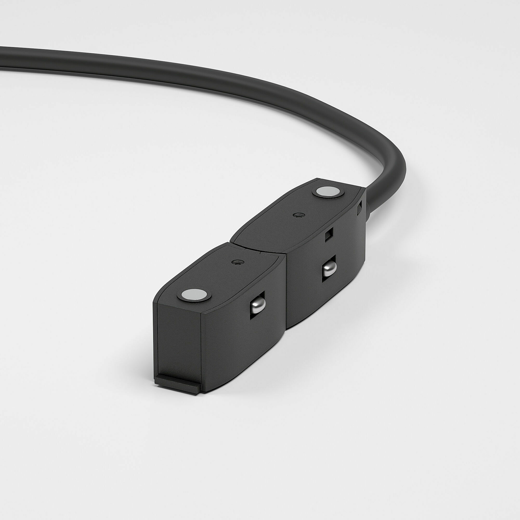 Изображение товара Ввод питания радиусного шинопровода чёрный 85162/00 Slim Magnetic Elektrostandard