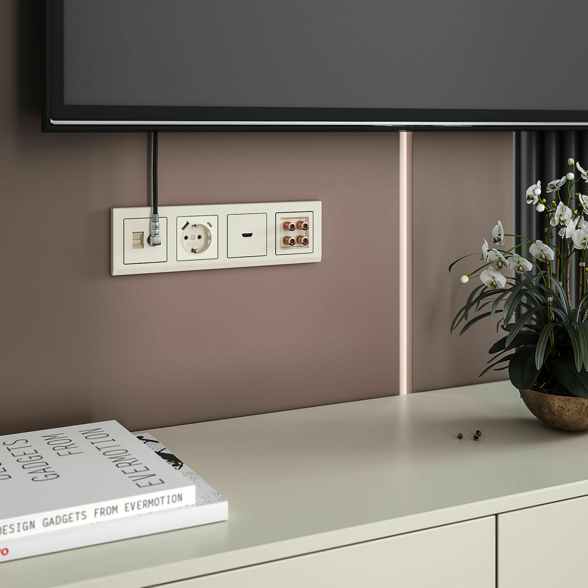Изображение товара Акустическая розетка (слоновая кость) W1185003 Werkel
