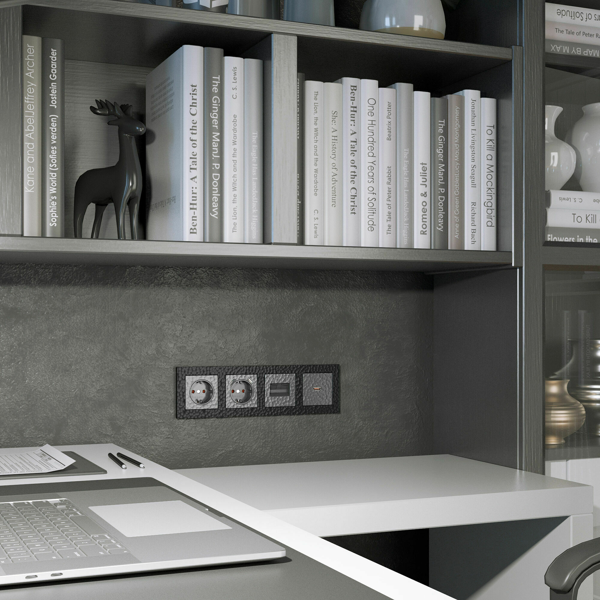 Изображение товара W0042408/ Рамка на 4 поста Hammer (чёрный) Werkel