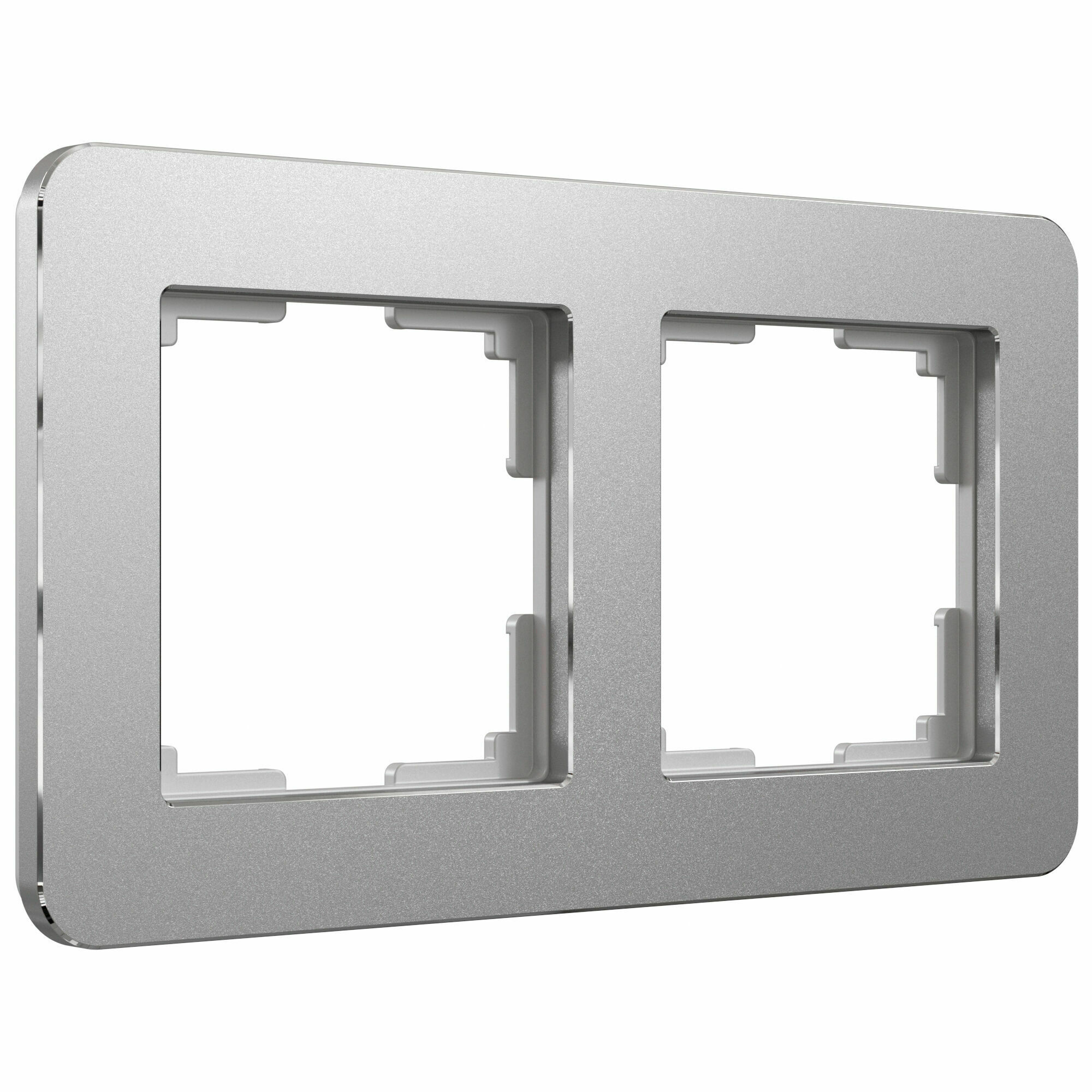Изображение товара Рамка на 2 поста Platinum алюминий W0022606 Werkel