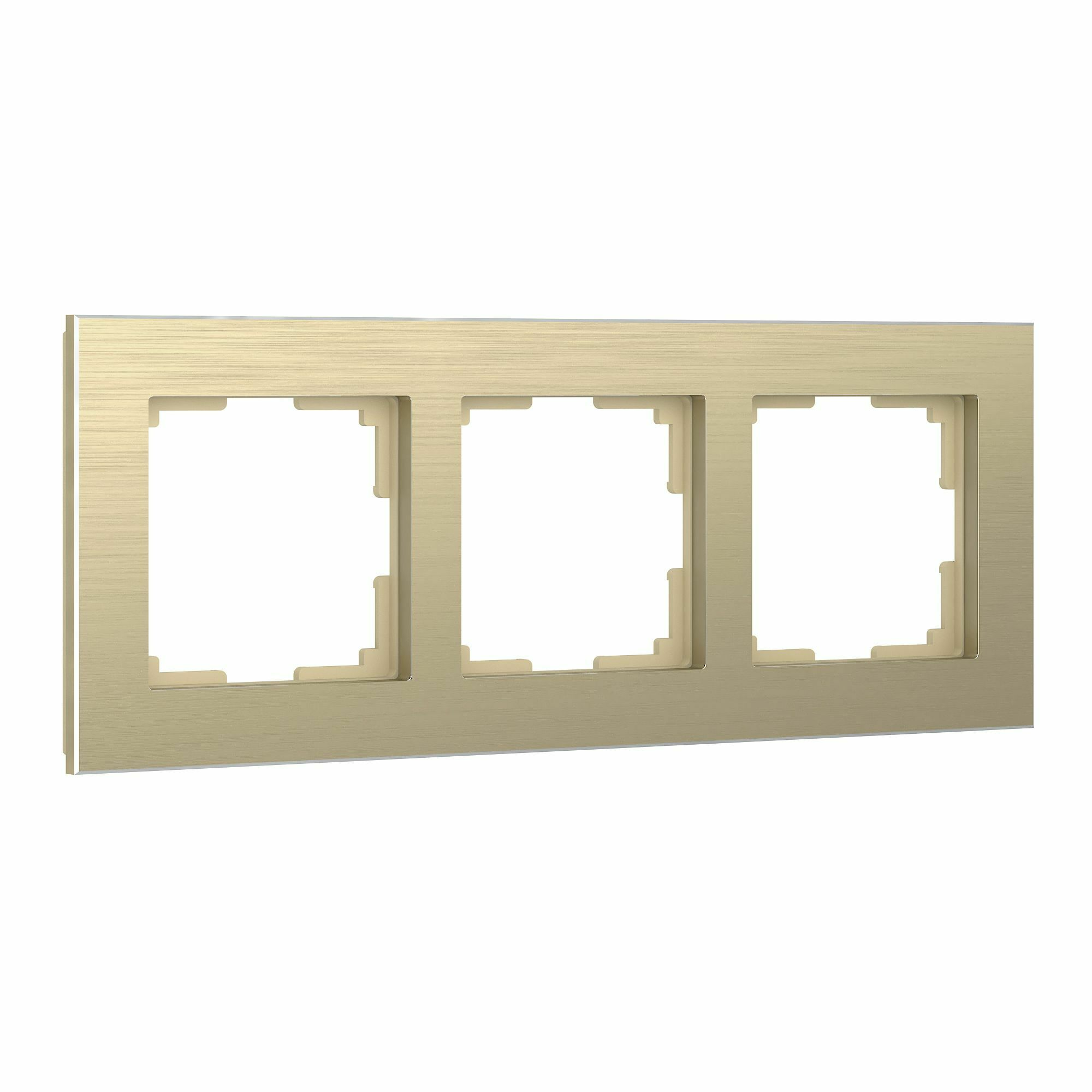 Изображение товара Рамка на 3 поста Aluminium (шампань) W0031711 Werkel