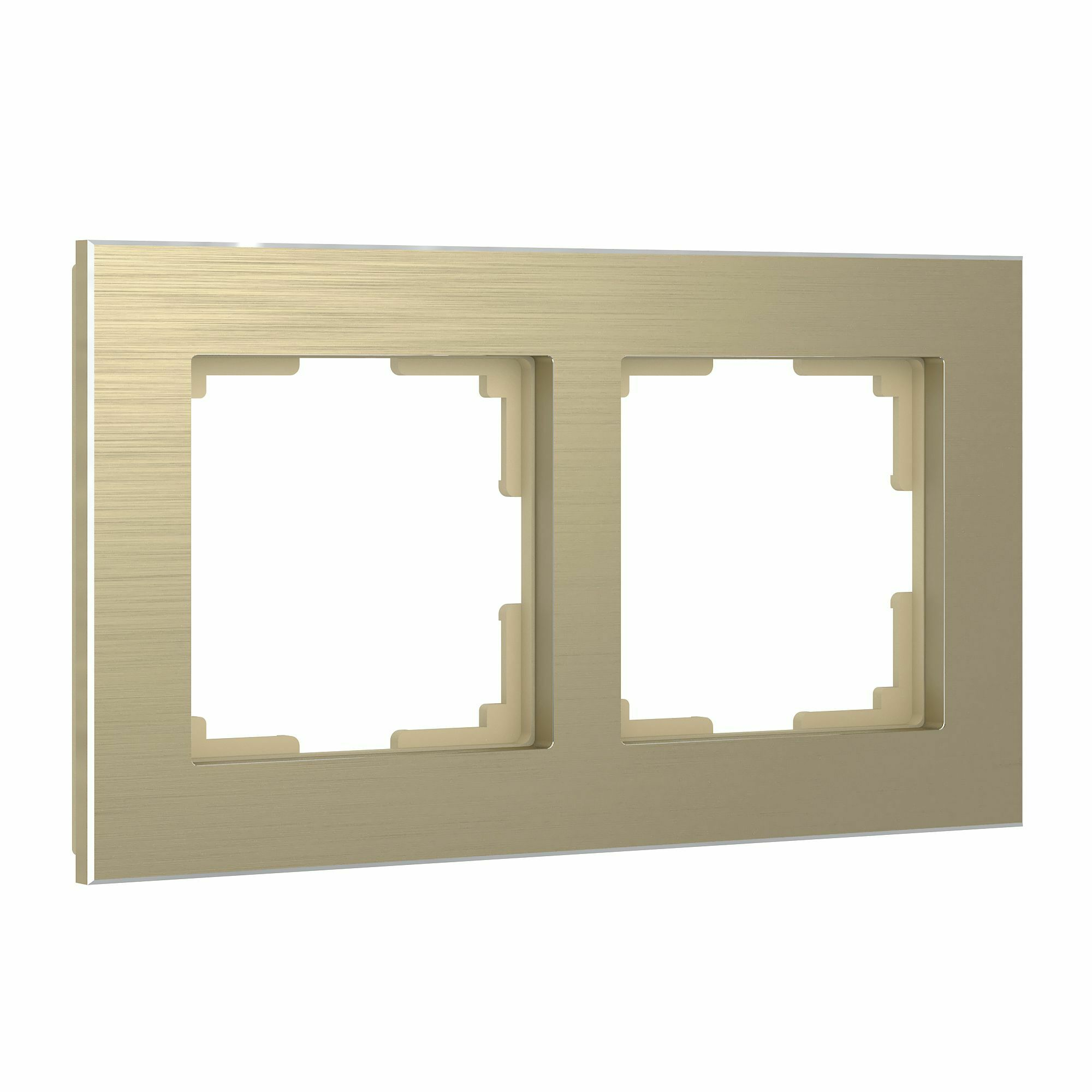 Изображение товара Рамка на 2 поста Aluminium (шампань) W0021711 Werkel