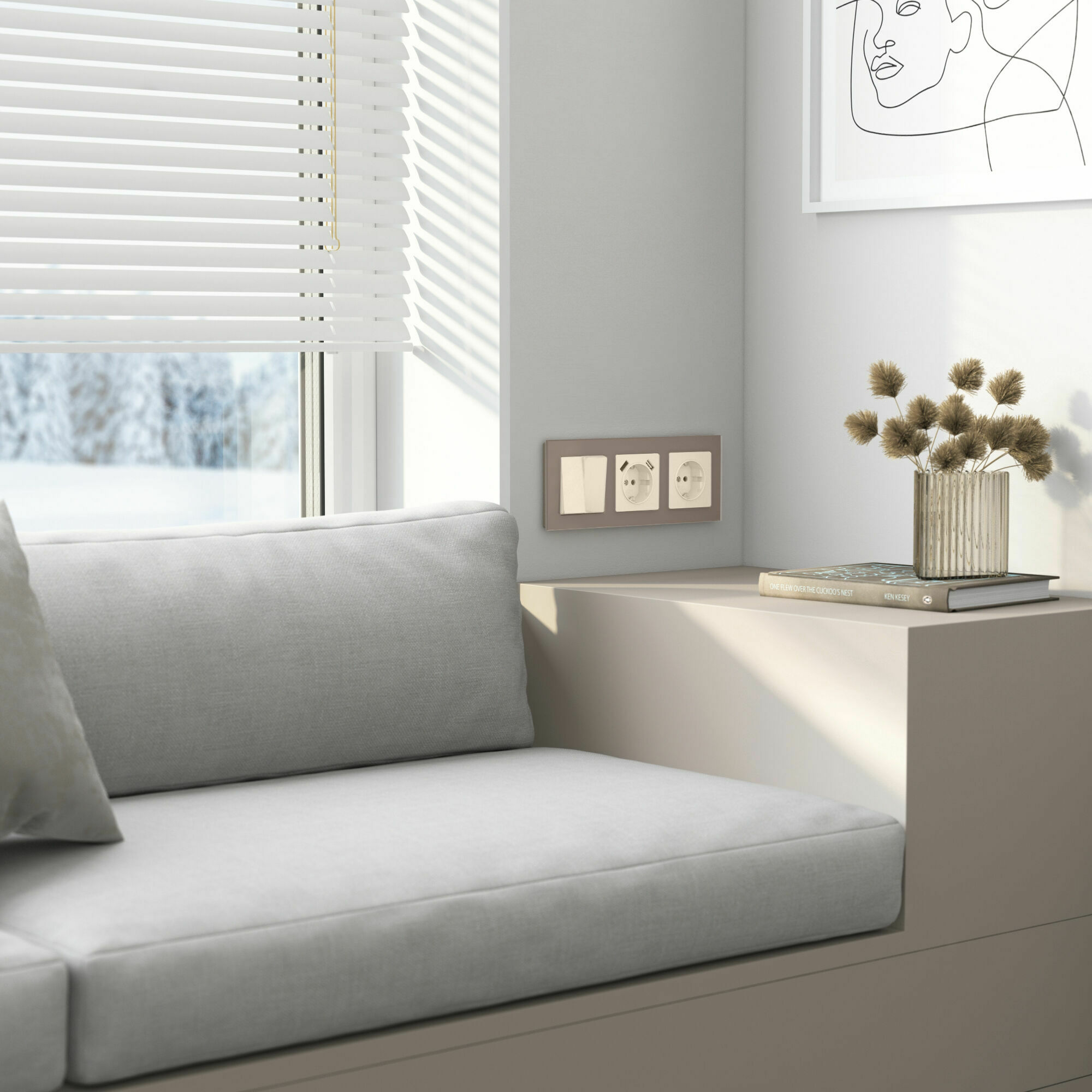 Изображение товара Накладка для розетки USB (айвори акрил) W1179543 Werkel