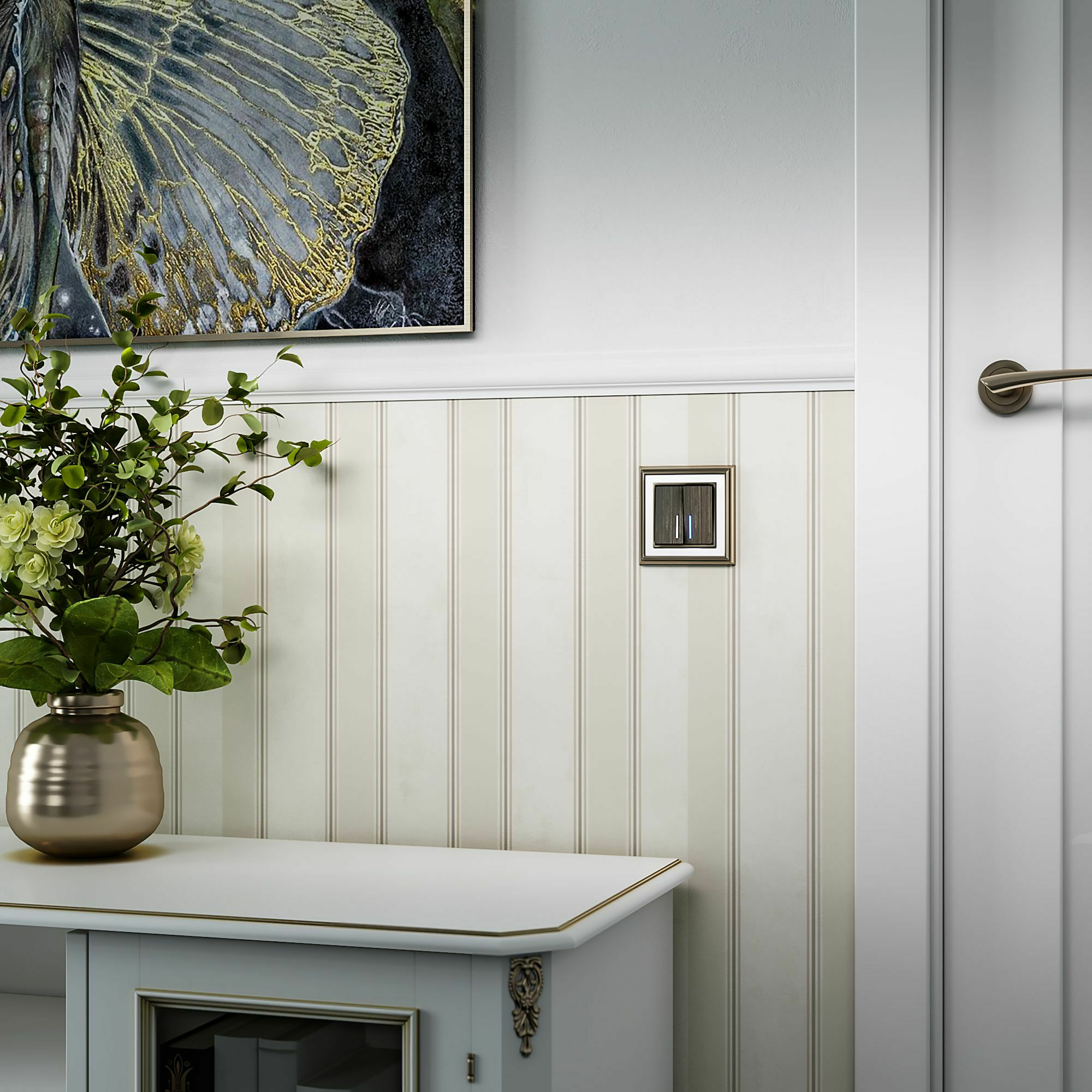 Изображение товара Набор клавиш для выключателя двухклавишного с подсветкой (бронзовый) W1129112 Werkel