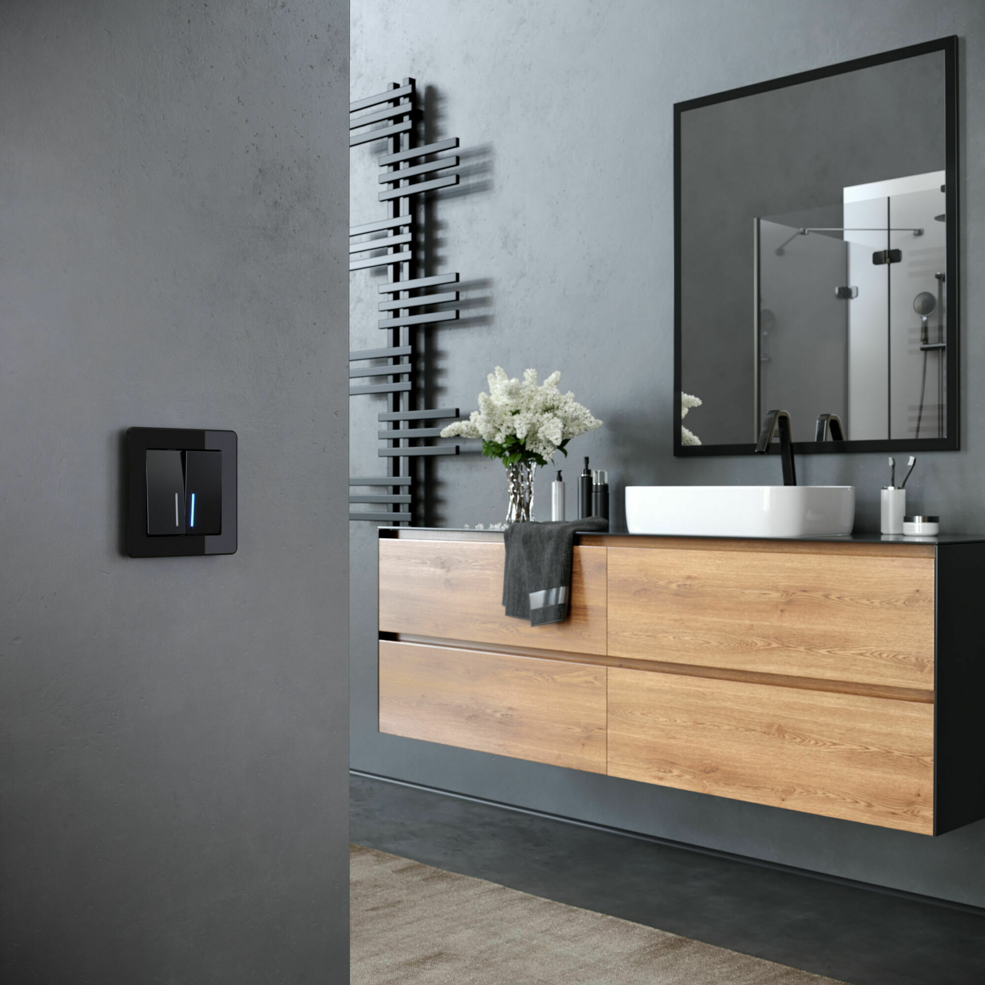 Изображение товара Рамка на 1 пост Acrylic чёрный W0012708 Werkel