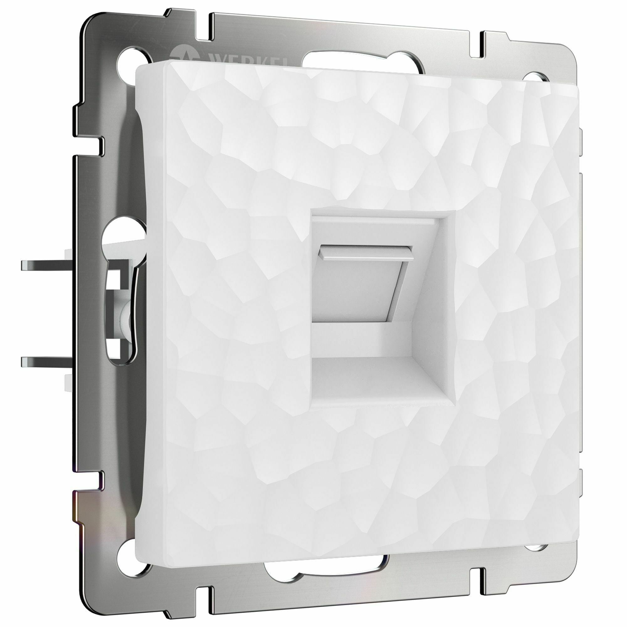 Изображение товара Розетка компьютерная, Ethernet RJ-45, cat.5e (hammer белый) W1281001 Werkel