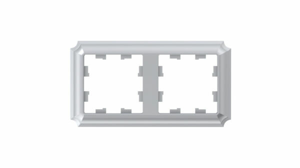 Изображение товара Рамка 2-ая, универсальная, пластик, алюминий,ATN100302 Atlas Design Antique  Schneider electric