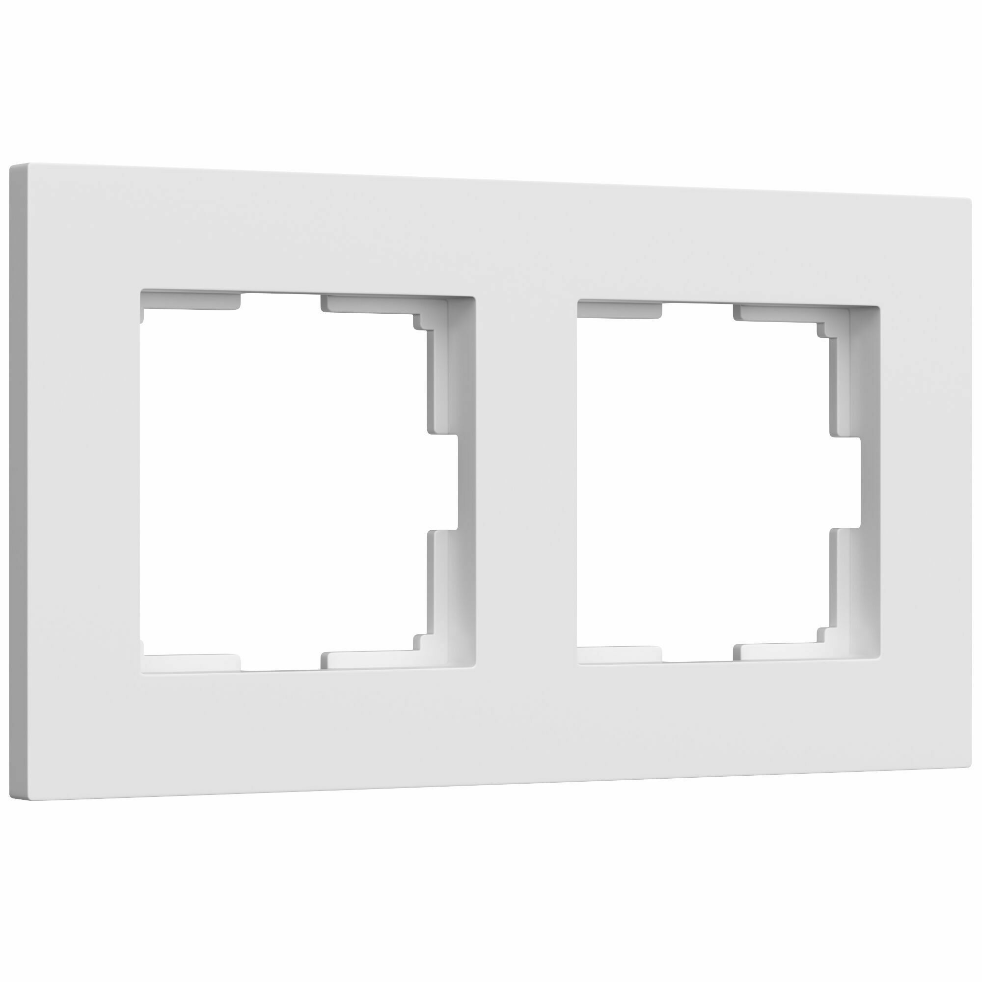 Изображение товара Рамка на 2 поста Slab (белый софт) W0022961 Werkel