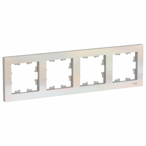 Изображение товара Рамка 4 поста, универсальная, Жемчуг, ATN000404 Atlas Design Schneider electric