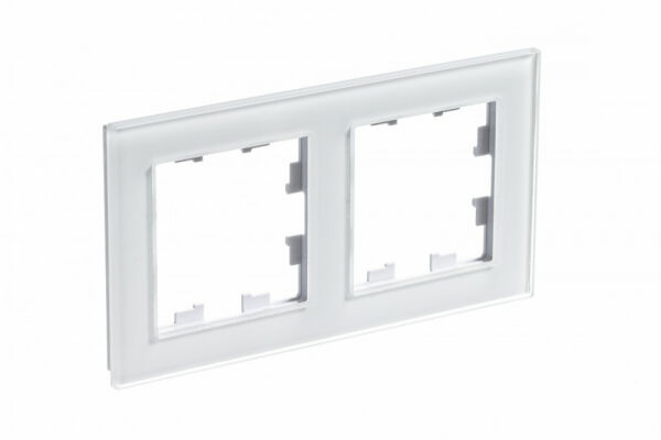 Изображение товара Рамка 2 поста, универсальная, Nature Стекло, Белый, ATN320102 Atlas Design Nature Schneider electric