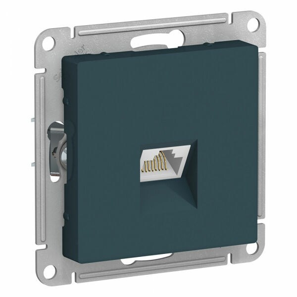 Изображение товара Розетка компьютерная RJ45, механизм, Изумруд, ATN000883 Atlas Design Schneider electric