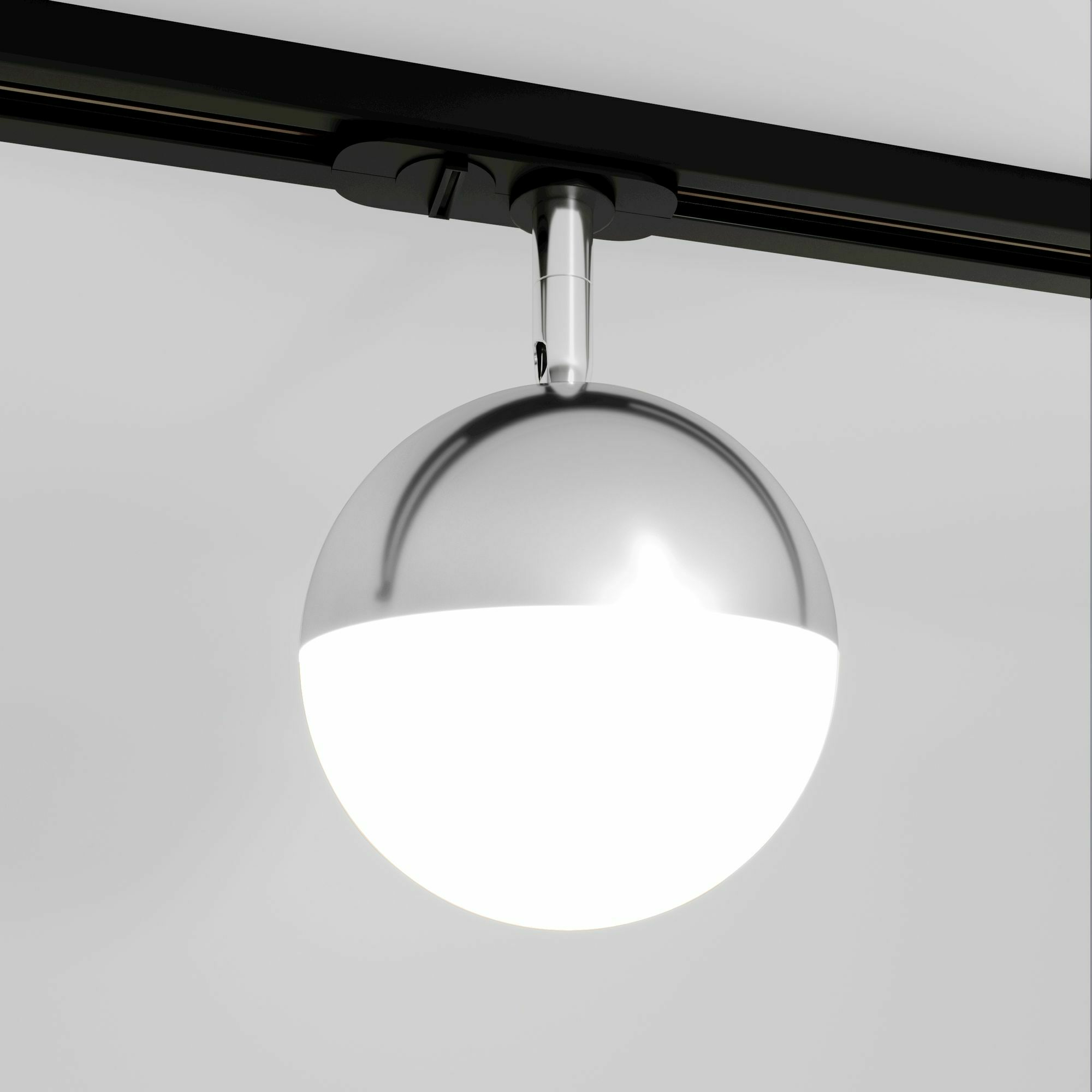 Изображение товара Трековый светильник GX53 Glob Хром однофазный MRL 1015 Basic System Elektrostandard