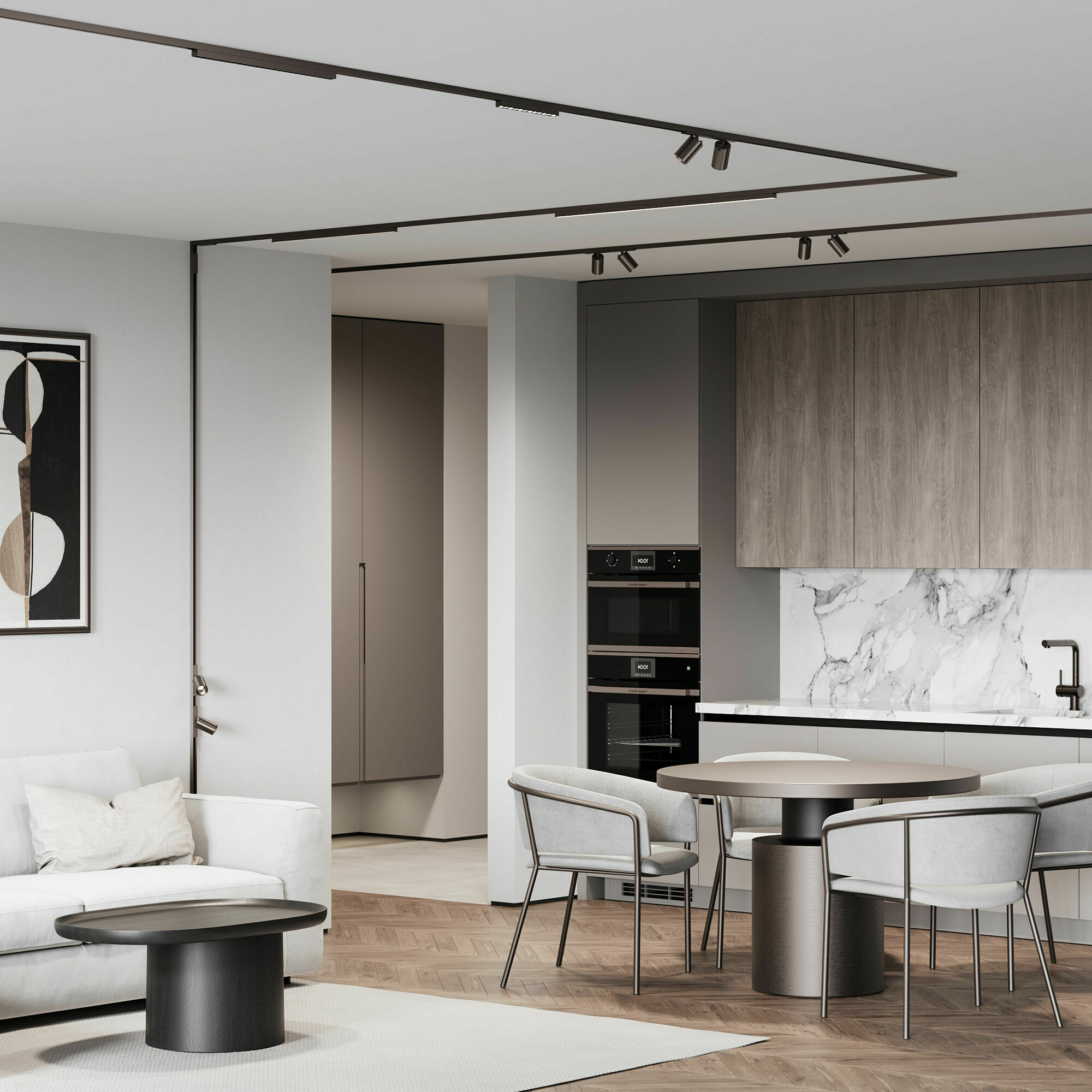 Изображение товара Коннектор угловой для накладного шинопровода титан 85224/00 Titan Line Magnetic Elektrostandard