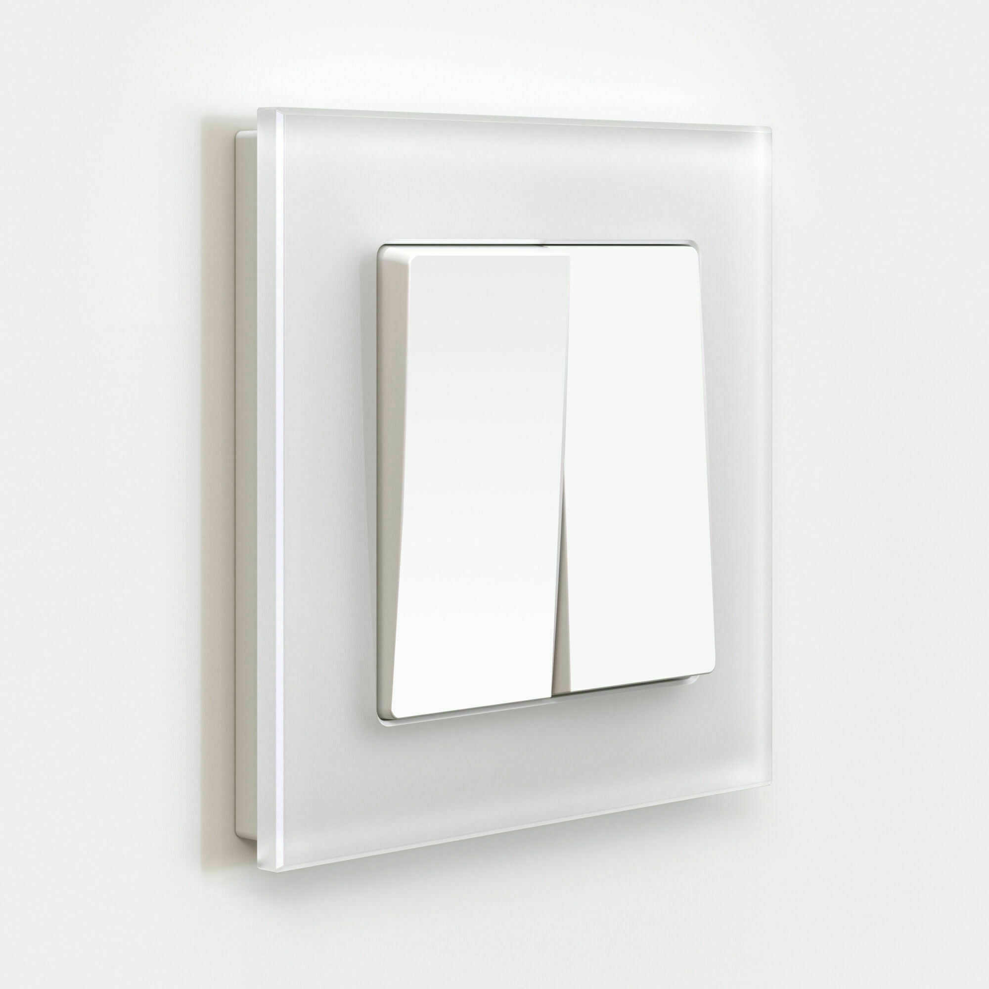 Изображение товара Выключатель двухклавишный проходной (белый матовый) W1122061 Werkel