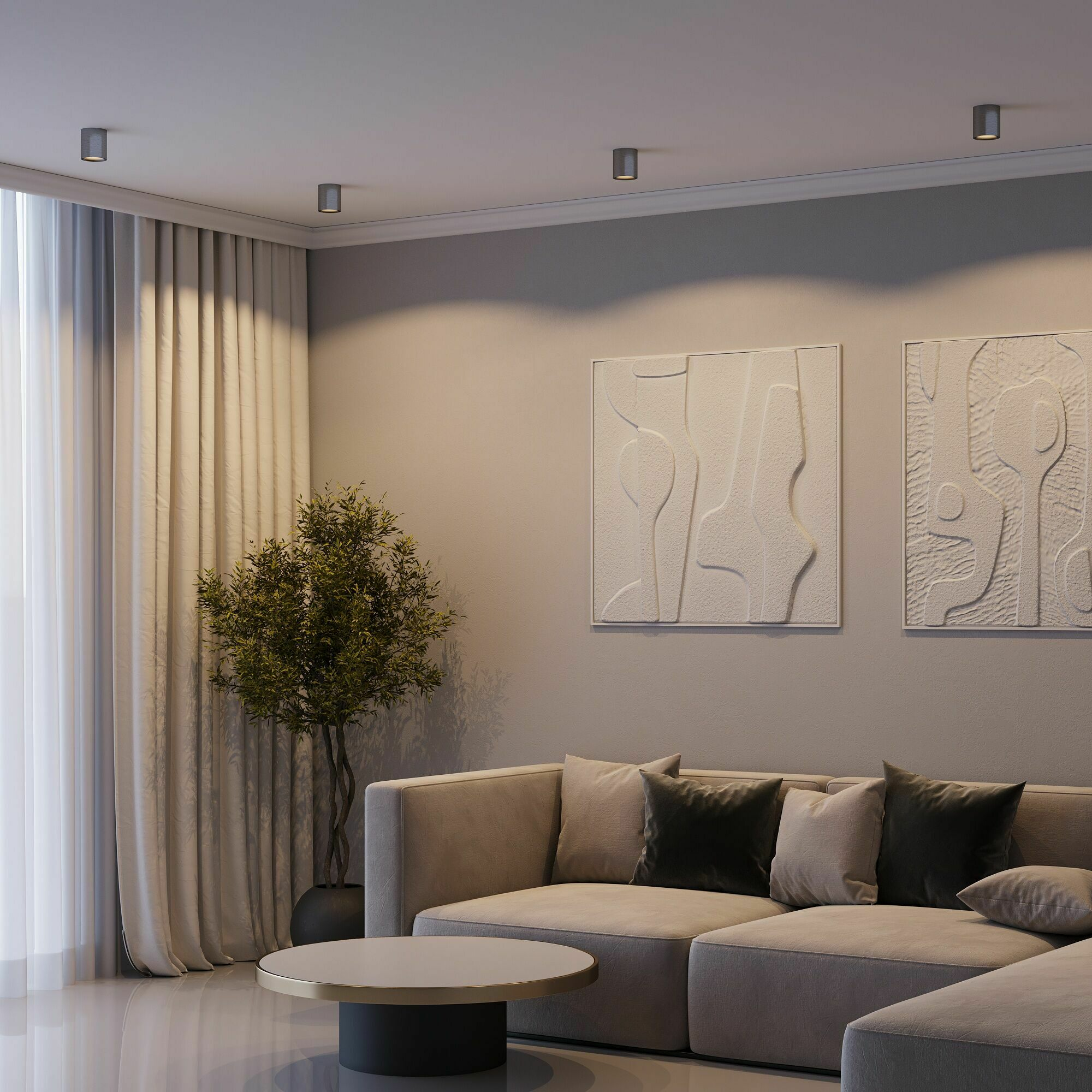 Изображение товара Светильник потолочный светодиодный Primo 12W 4000K титан 25116/LED Elektrostandard