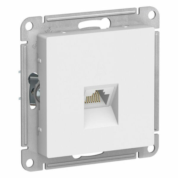 Изображение товара Розетка компьютерная RJ45, механизм, Белый, ATN000183 Atlas Design Schneider electric