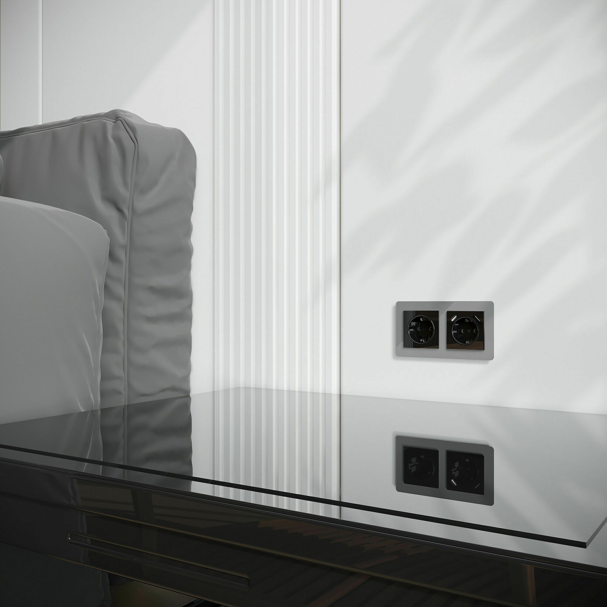 Изображение товара Накладка для розетки USB (чёрный акрил) W1179548 Werkel