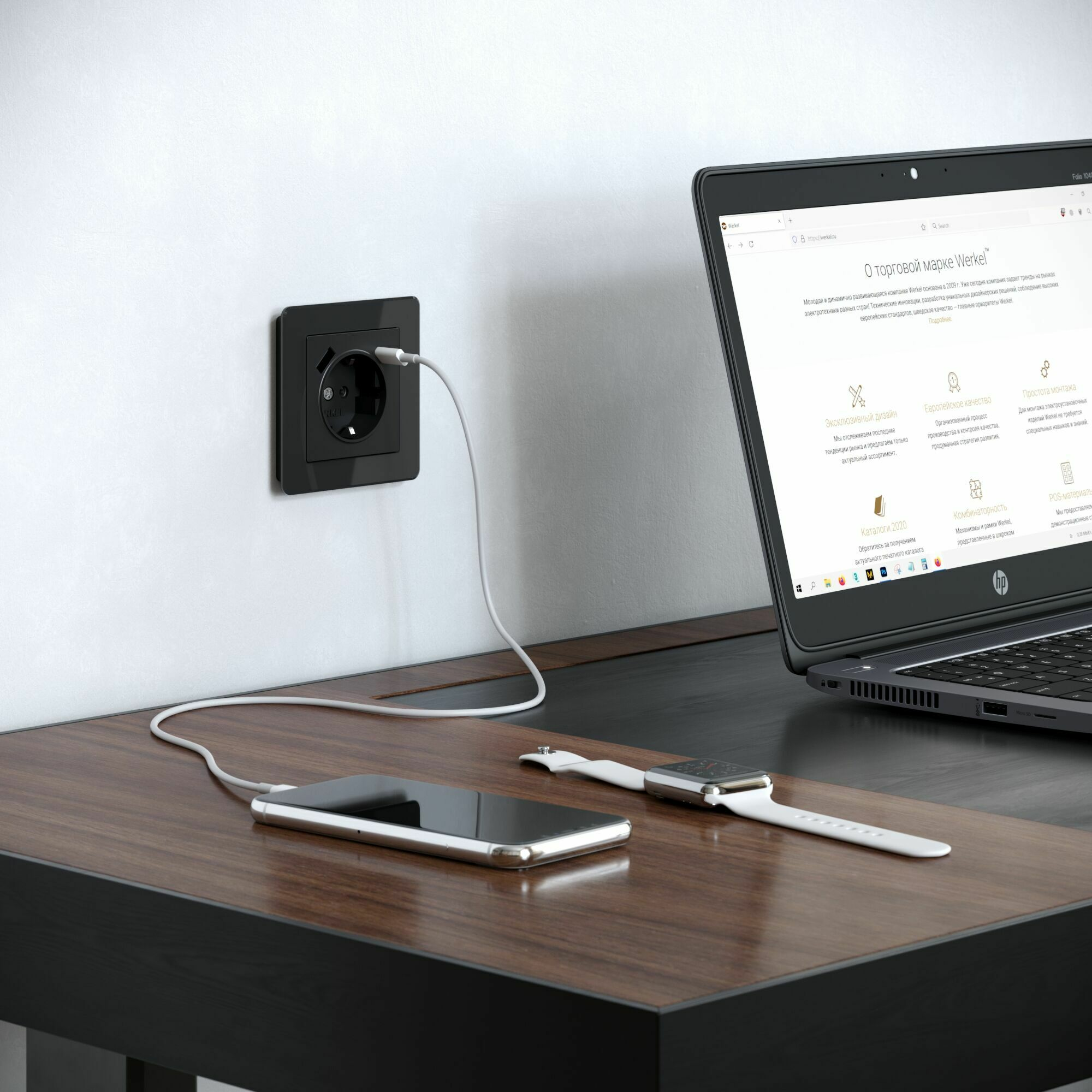 Изображение товара Рамка на 1 пост Acrylic чёрный W0012708 Werkel