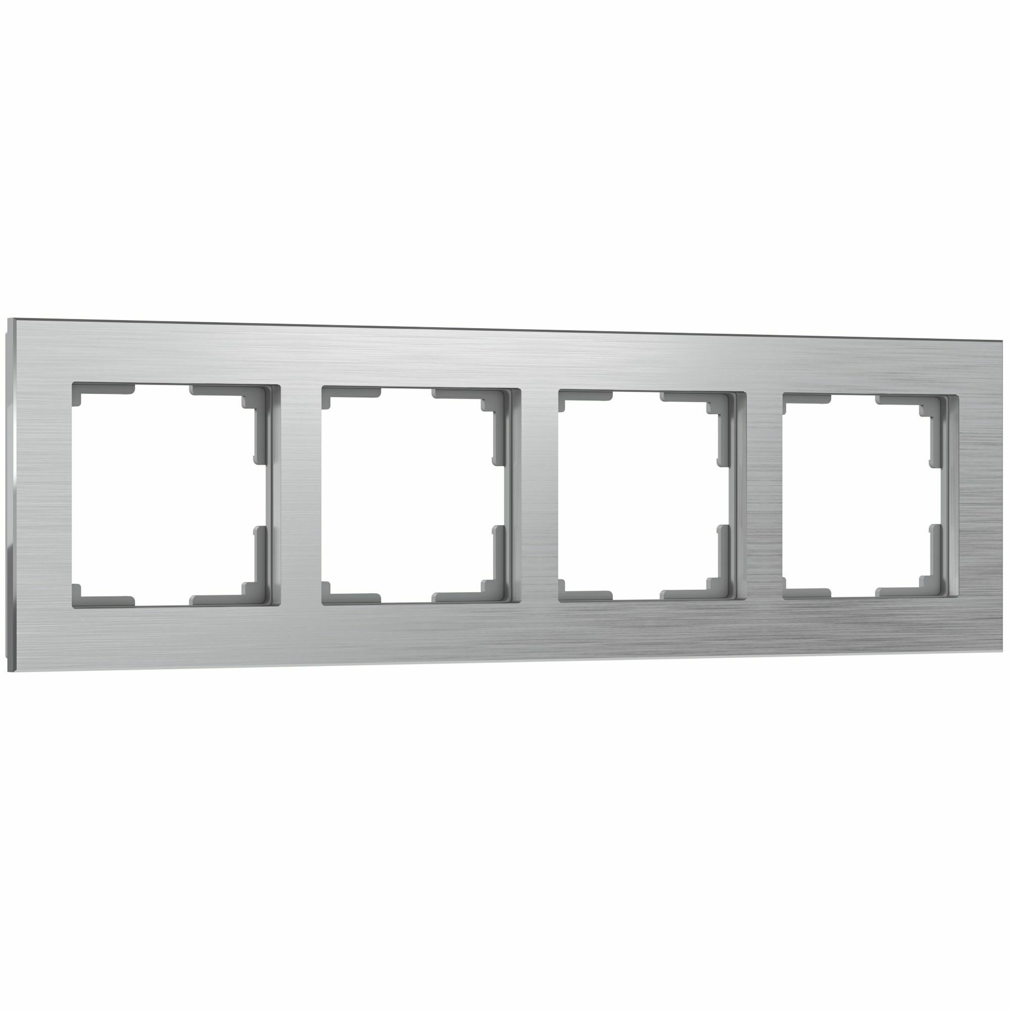 Изображение товара W0041706/ Рамка на 4 поста Aluminium (алюминий) Werkel