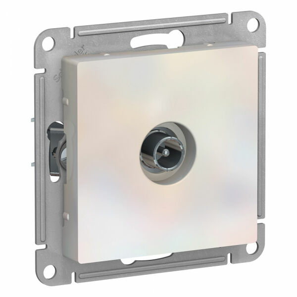 Изображение товара Розетка TV оконечная 1DB, механизм, Жемчуг, ATN000491 Atlas Design Schneider electric
