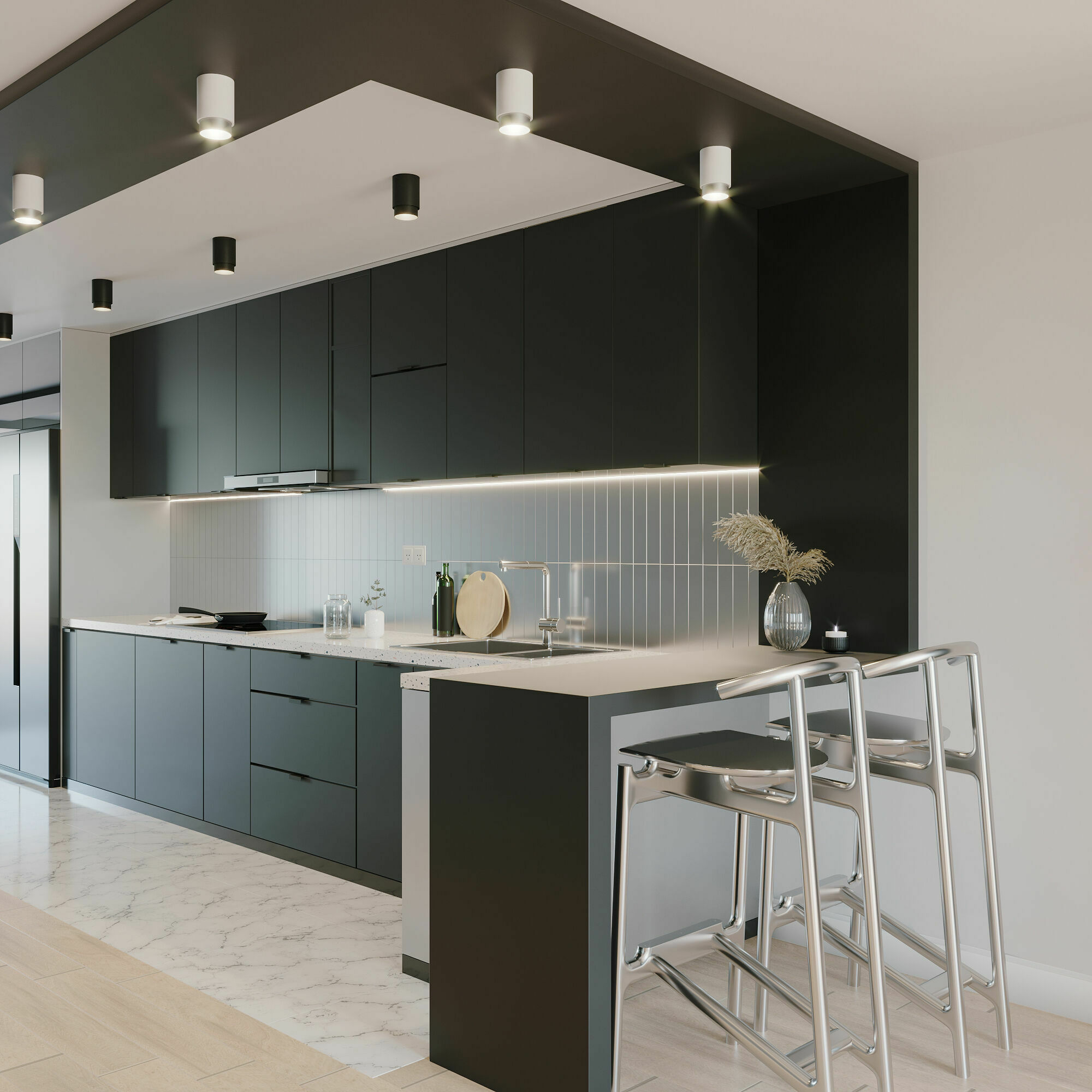 Изображение товара Накладной светодиодный светильник Cors 25032/LED 10W 4200K белый/серебро Elektrostandard