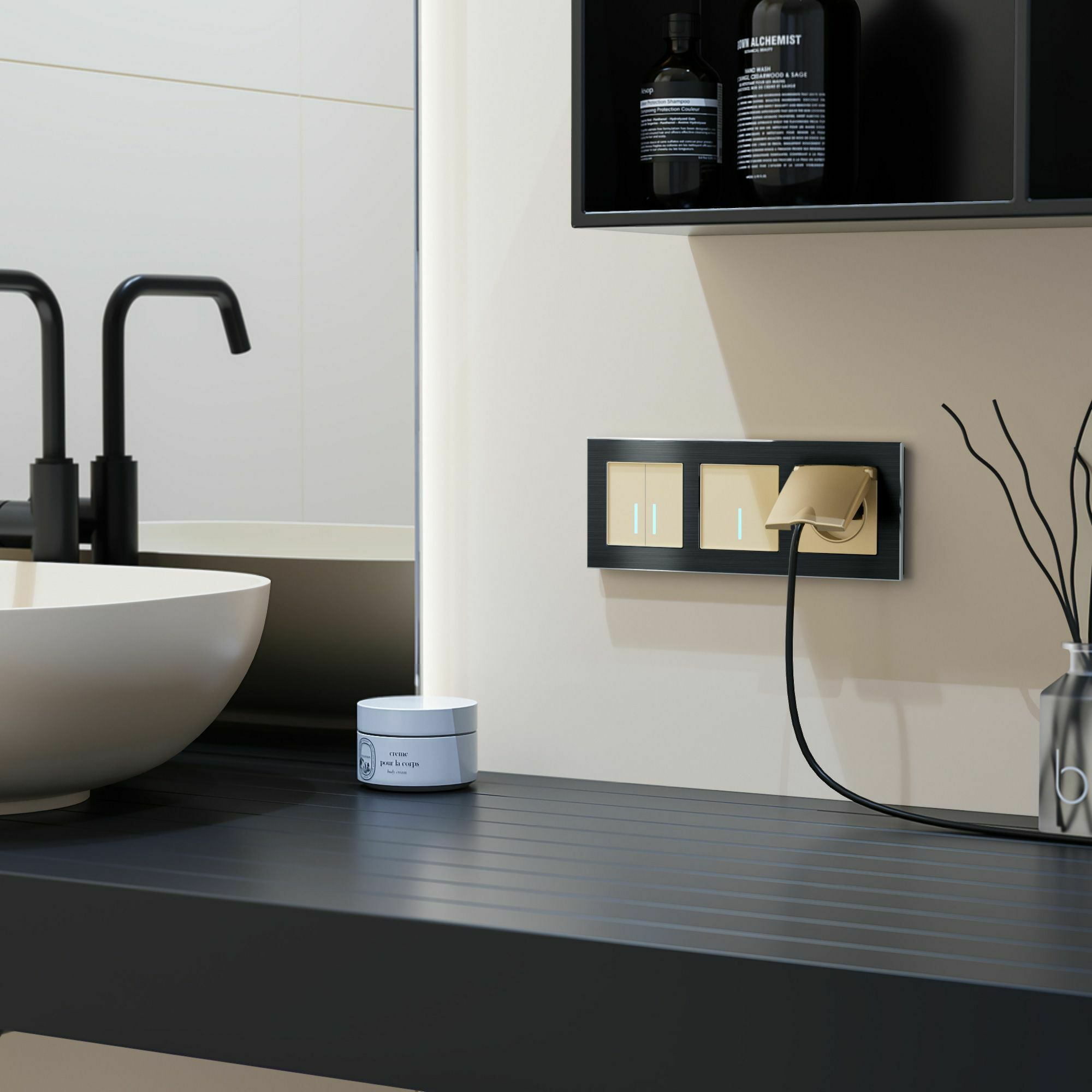 Изображение товара Умный сенсорный выключатель одноклавишный W4510611 Minimir Home Werkel