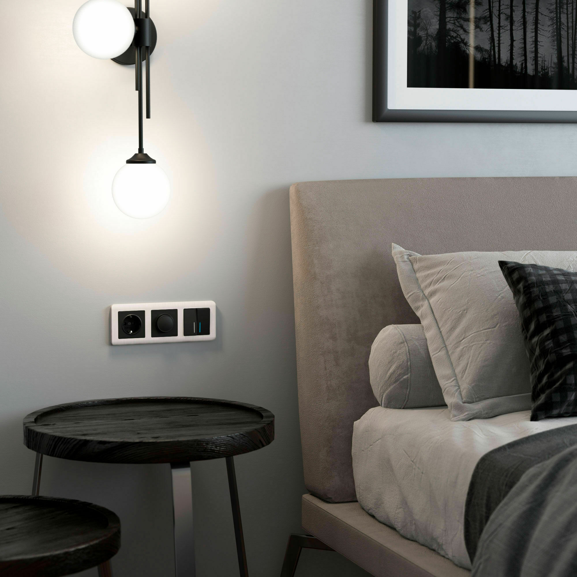 Изображение товара W0032113/ Рамка на 3 поста Stream (перламутровый) Werkel