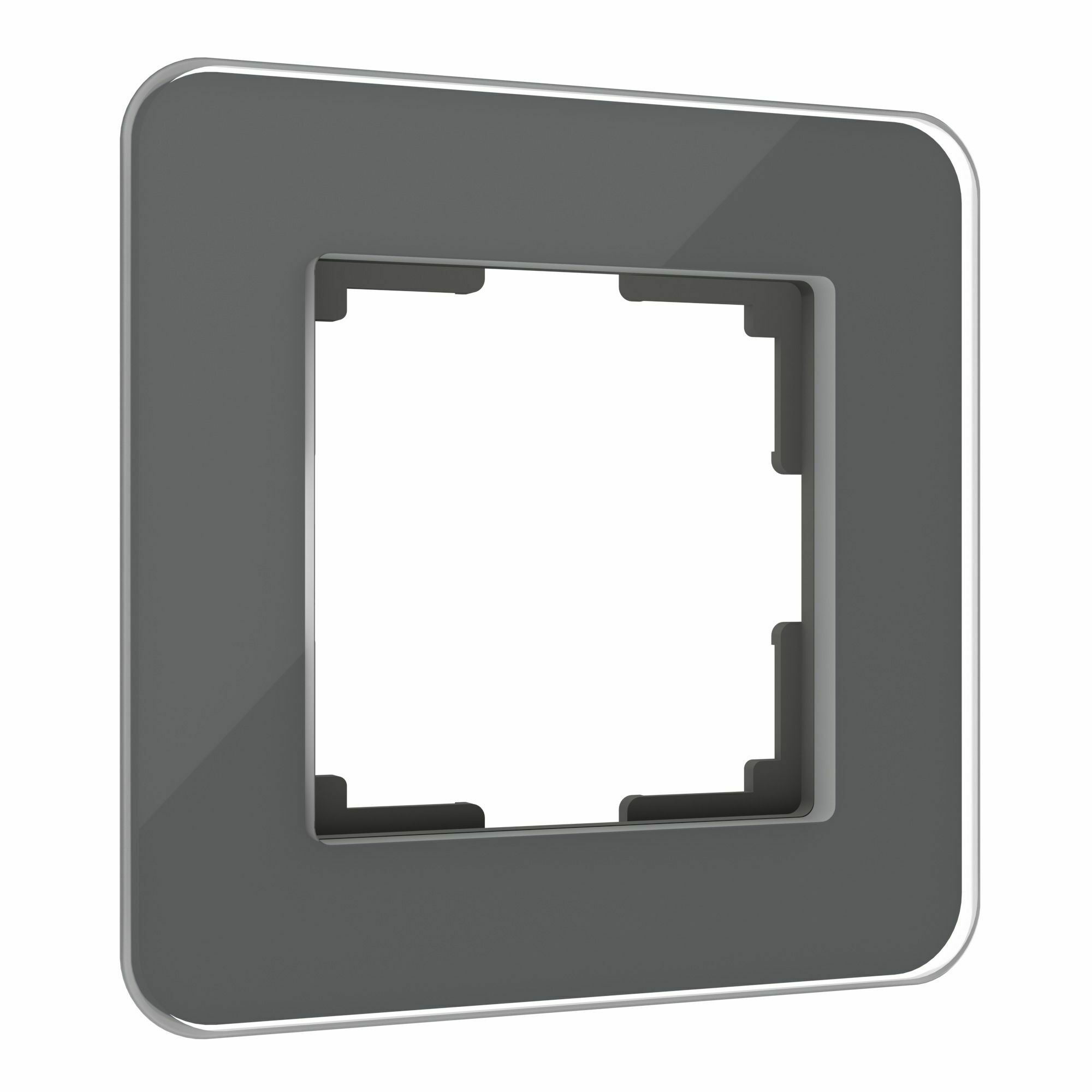 Изображение товара Рамка из стекла на 1 пост Elite графит W0012440 Werkel