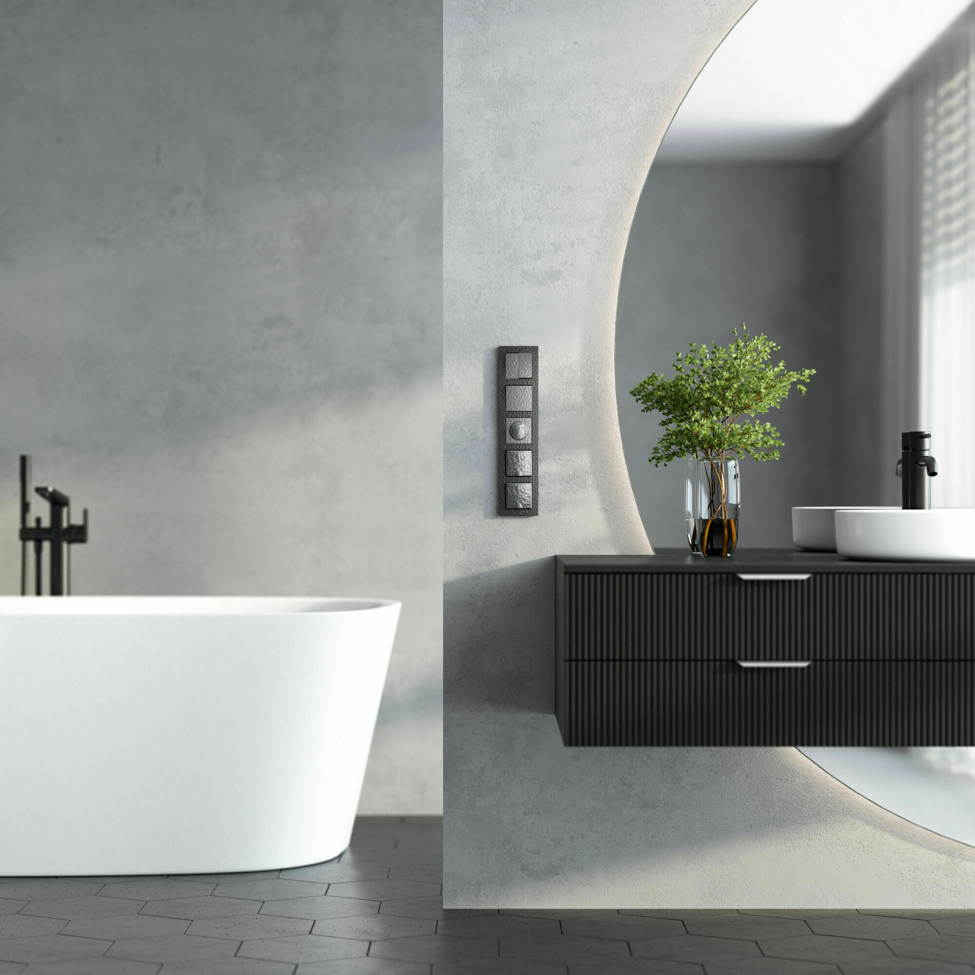 Изображение товара W0052408/ Рамка на 5 постов Hammer (чёрный) Werkel