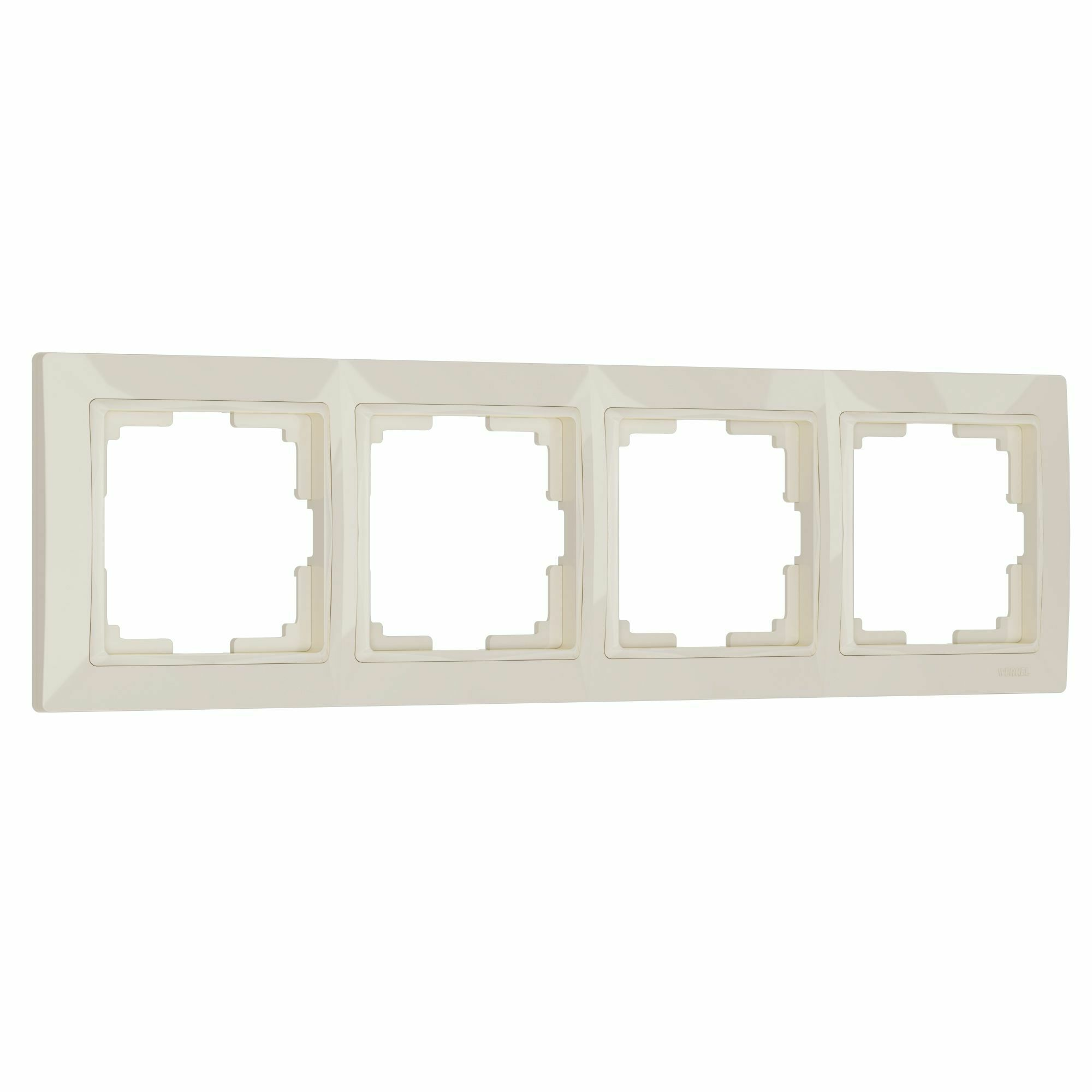 Изображение товара W0042003/ Рамка на 4 поста Snabb basic (слоновая кость) Werkel