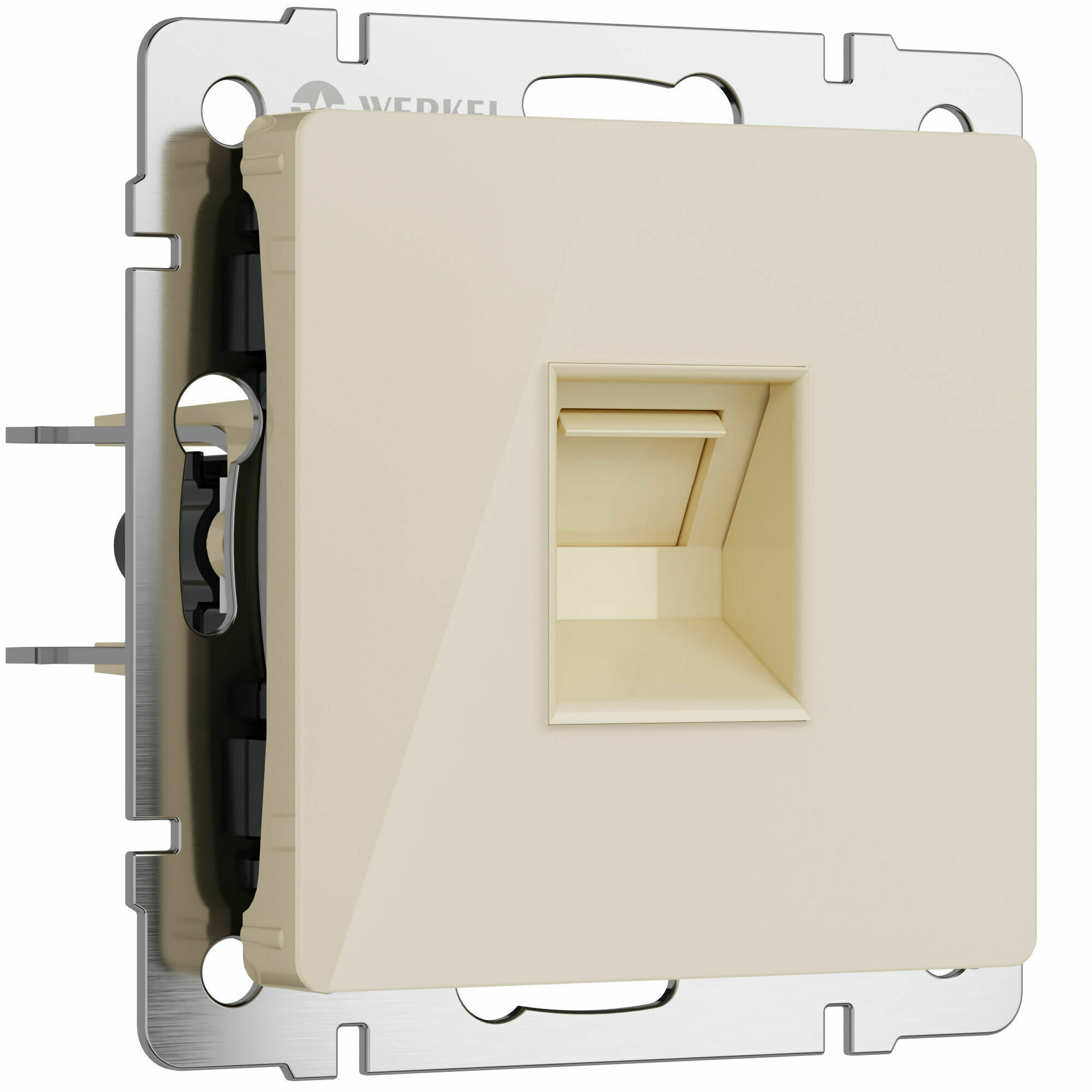 Изображение товара Розетка компьютерная, Ethernet RJ-45, cat.5e (айвори акрил) W1181043 Werkel