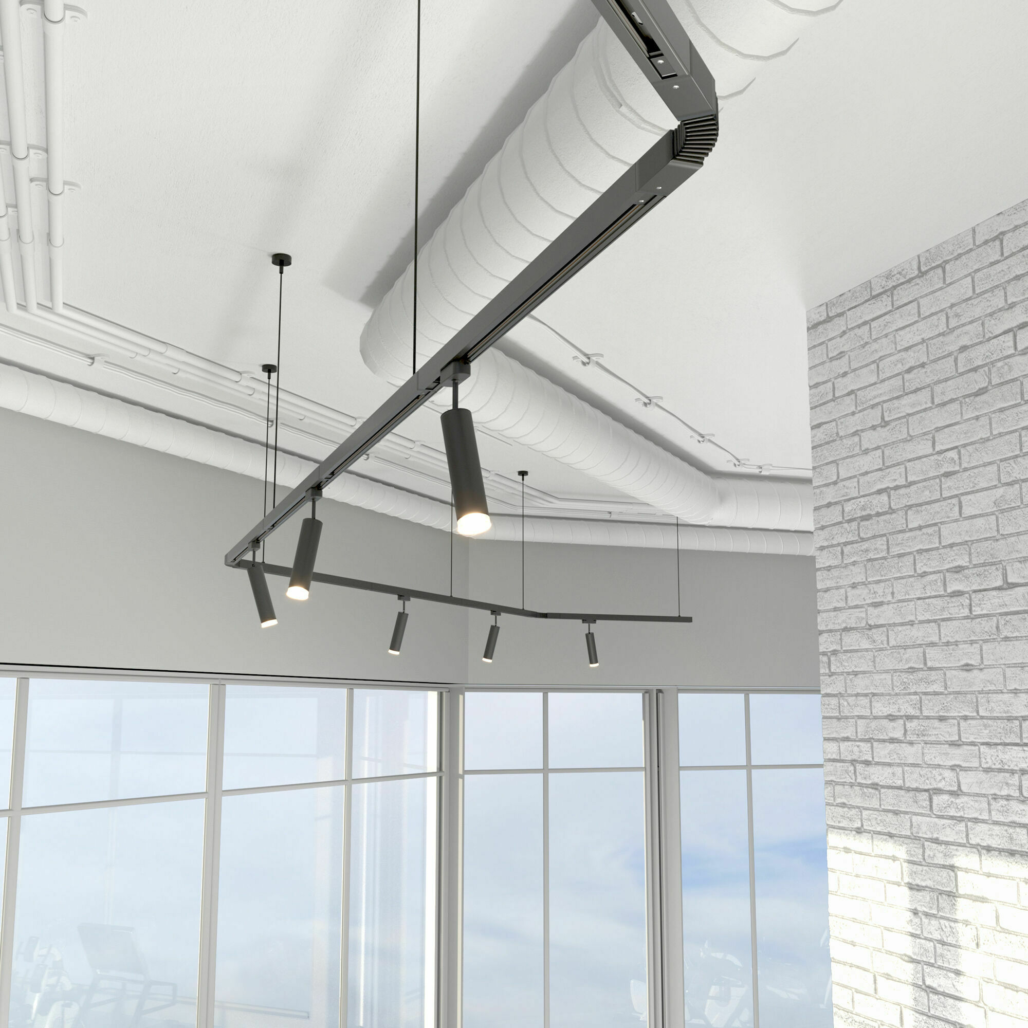 Изображение товара Гибкий коннектор для  шинопровода чёрный TRC-1-1-FLEX-BK Basic System Elektrostandard