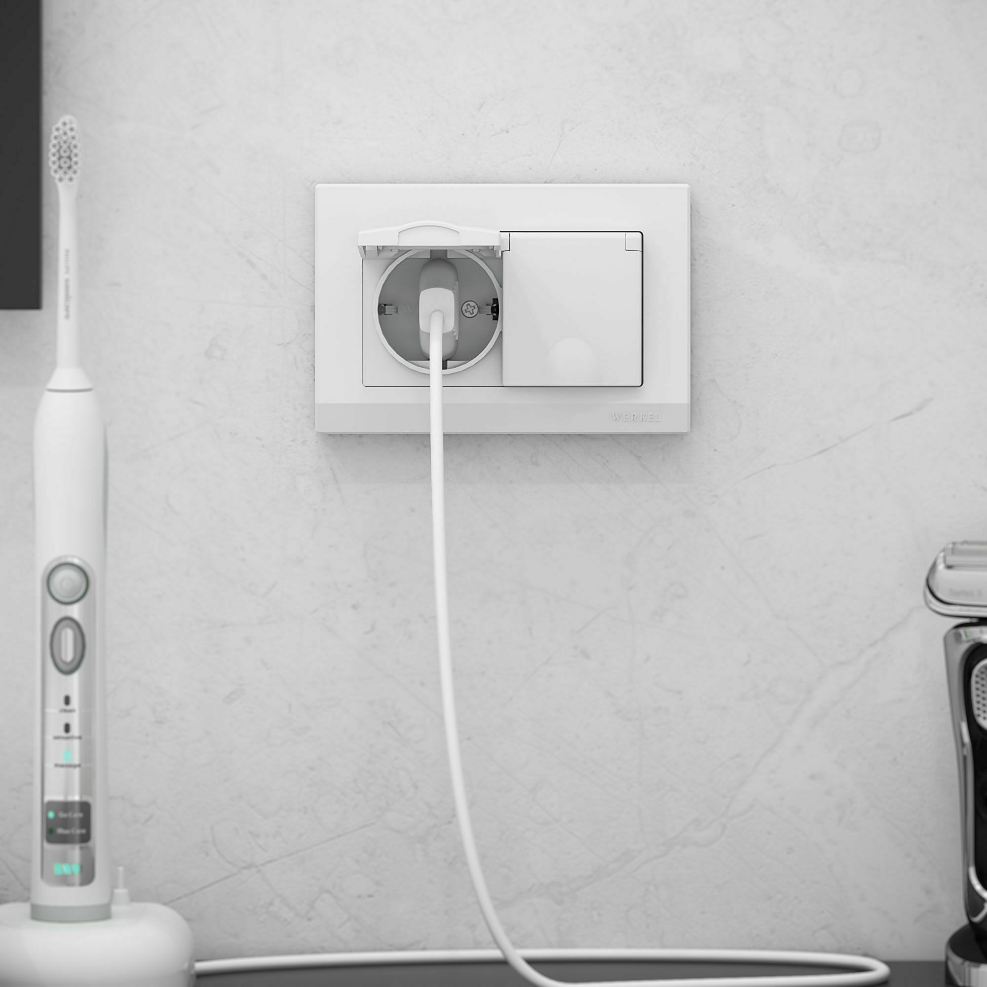 Изображение товара Рамка для двойной розетки Stark (белый) W0081801 Werkel