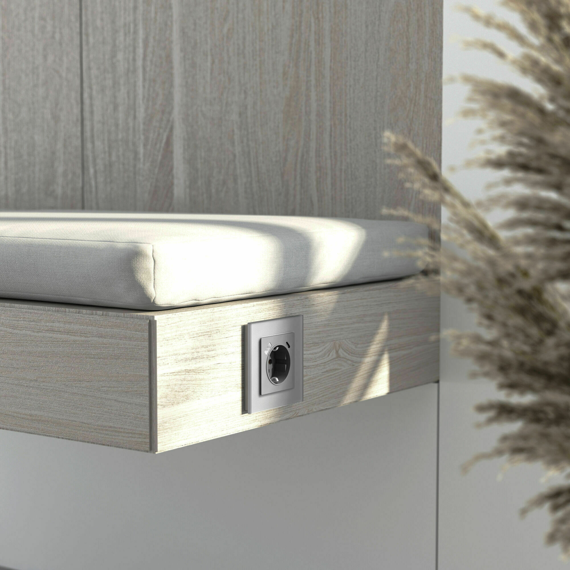 Изображение товара Рамка на 1 пост Senso (серебряный, стекло soft-touch) W0013106 Werkel