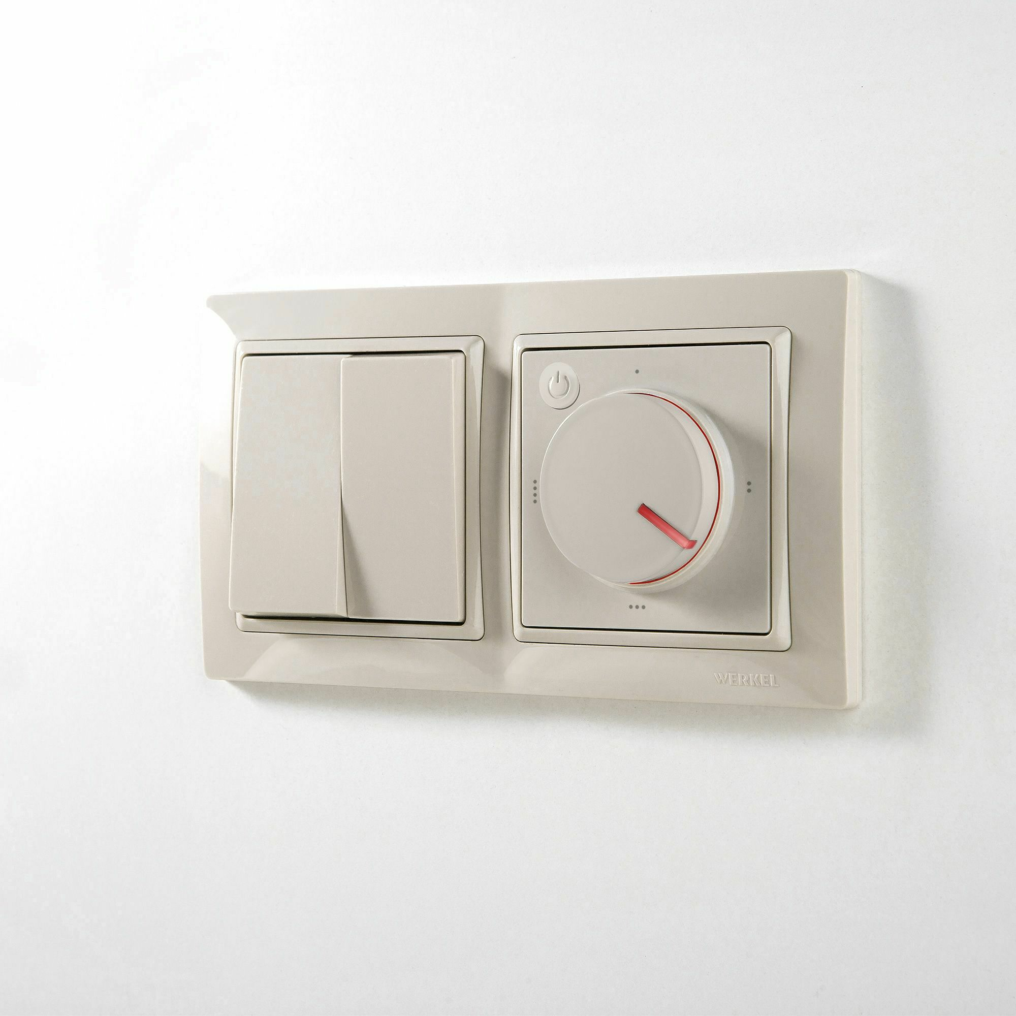 Изображение товара Выключатель двухклавишный (слоновая кость) W1120003 Werkel