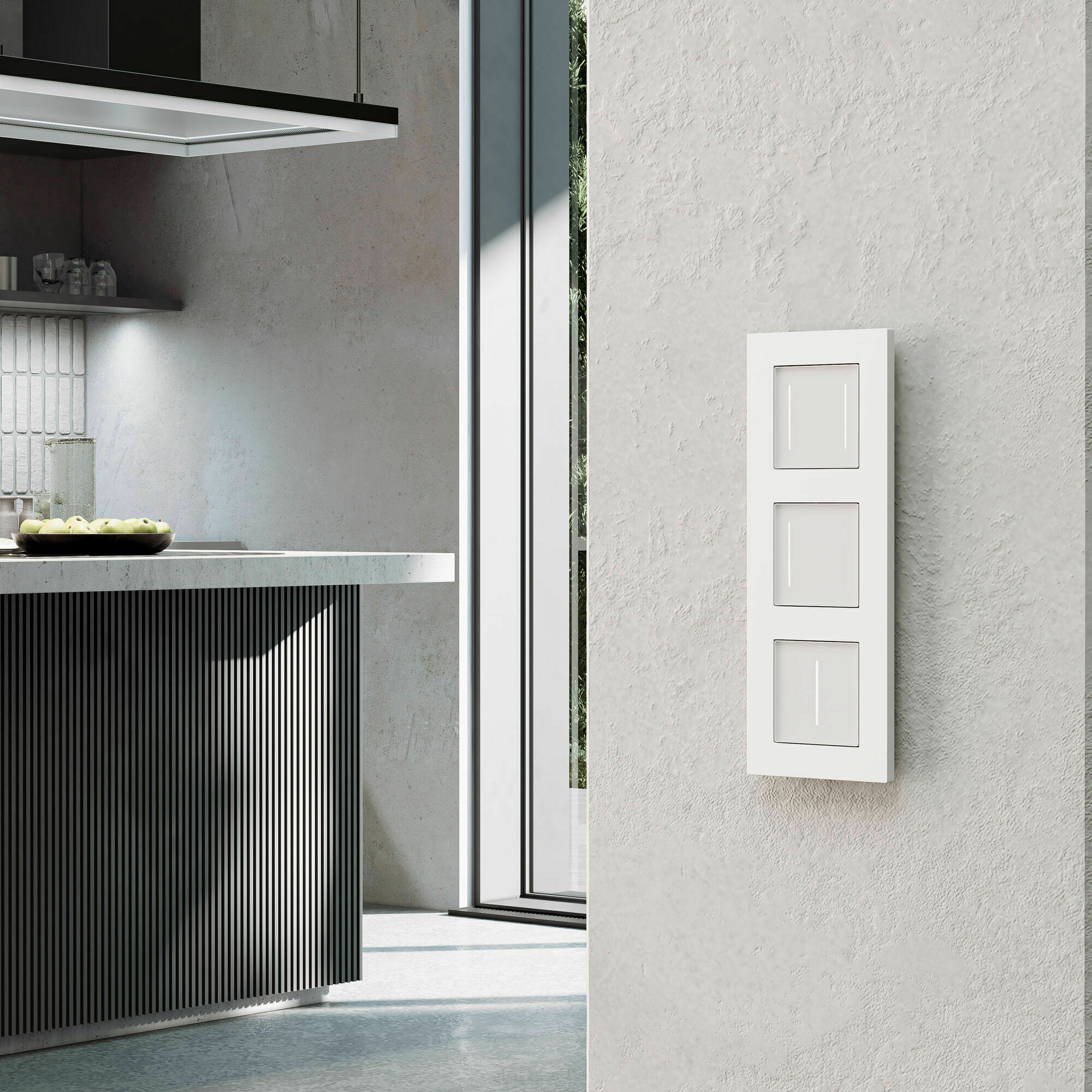 Изображение товара Рамка на 3 поста Slab (белый софт) W0032961 Werkel