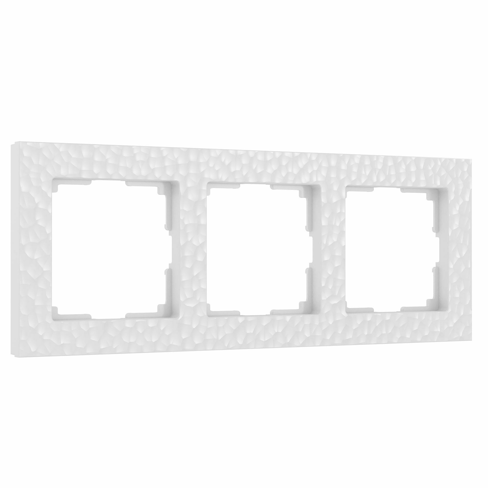 Изображение товара W0032401/ Рамка на 3 поста Hammer (белый) Werkel