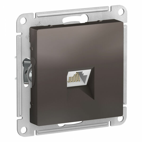 Изображение товара Розетка компьютерная RJ45, механизм,  Мокко, ATN000683 Atlas Design Schneider electric