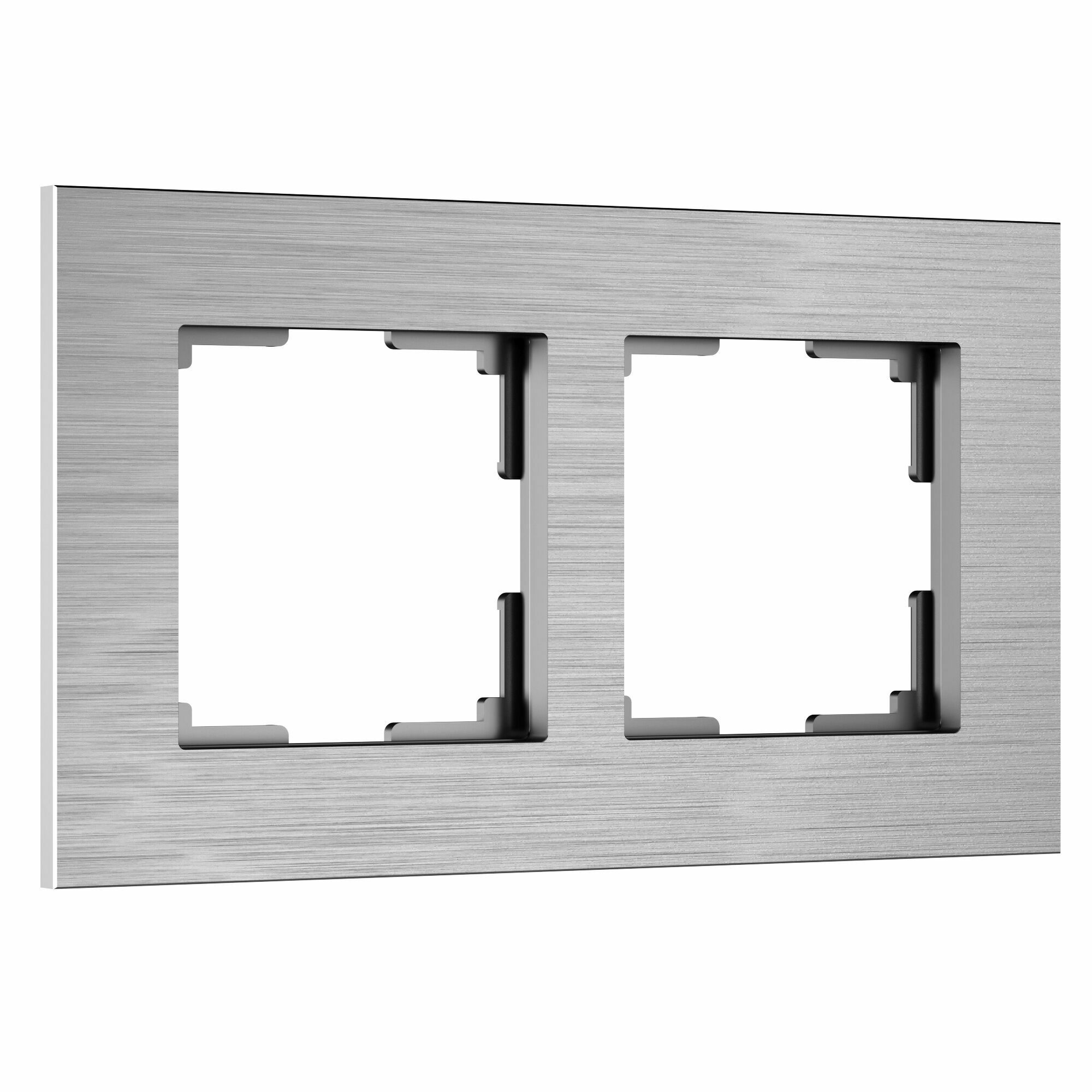 Изображение товара Рамка на 2 поста  AluMax (алюминий) W0023506 Werkel