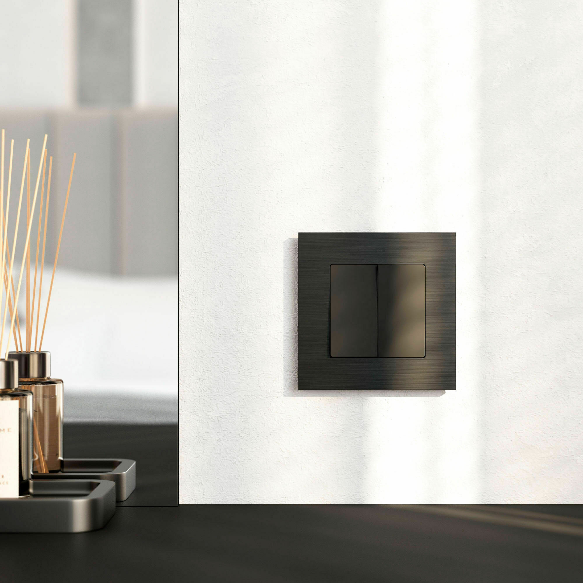 Изображение товара Рамка на 1 пост AluMax (чёрный алюминий) W0013508 Werkel