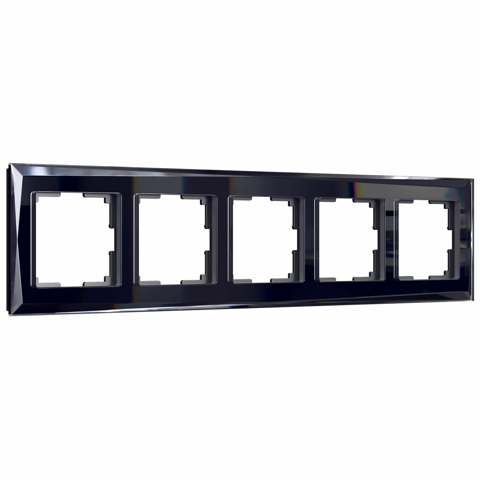 Изображение товара W0051208/ Рамка на 5 постов Diamant (чёрный) Werkel
