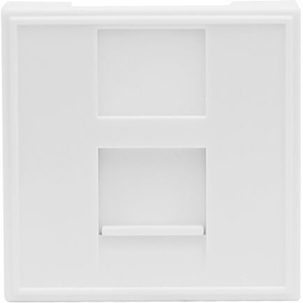 Изображение товара Розетка DEC RJ45 UTP кат.6, 2мод., бел. (45х45мм), серия (тип) DEC Donel