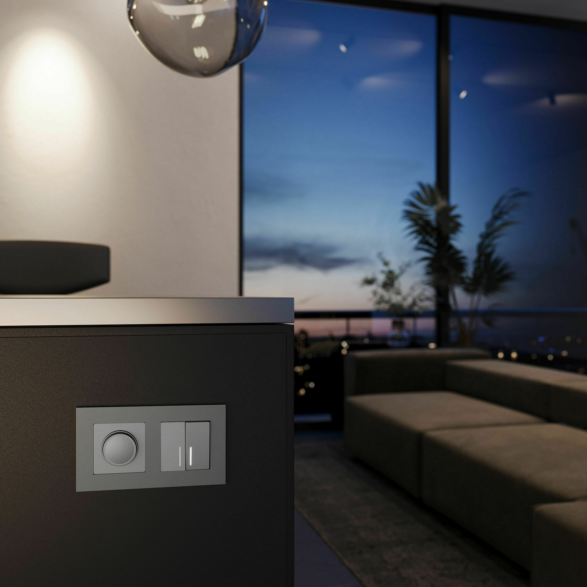 Изображение товара Рамка на 2 поста Slab (серебро софт) W0022965 Werkel