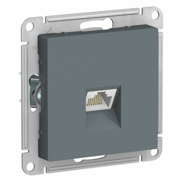 Изображение товара Розетка компьютерная RJ45, механизм, Грифель, ATN000783 Atlas Design Schneider electric