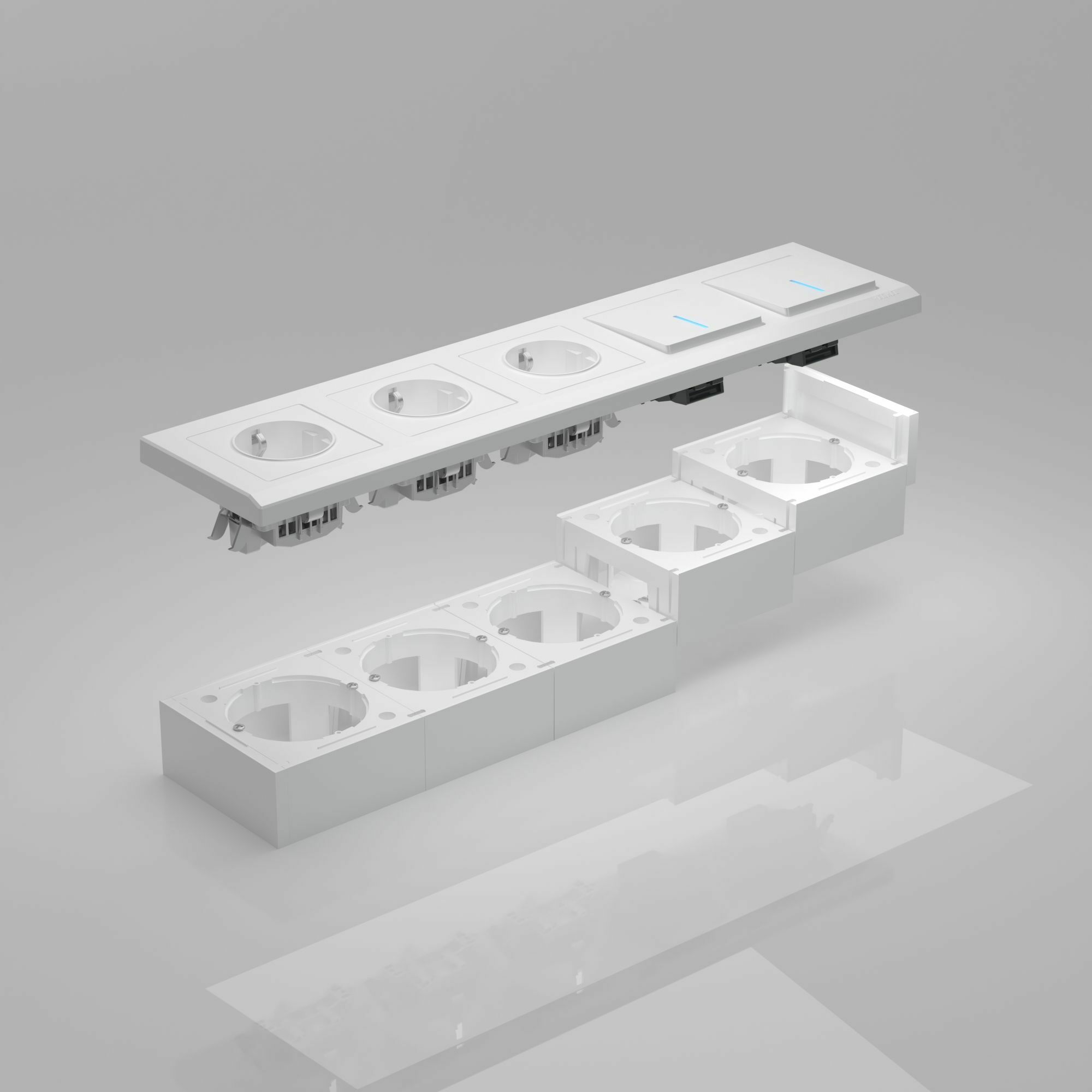 Изображение товара Коробка для накладного монтажа (белый) W8000001 Werkel