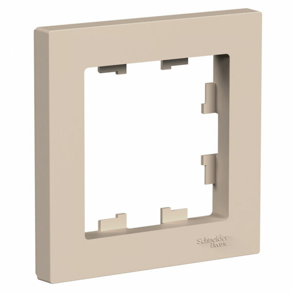 Изображение товара Рамка 1 пост, пластик, Песочный, ATN001201 Atlas Design Nature Schneider electric